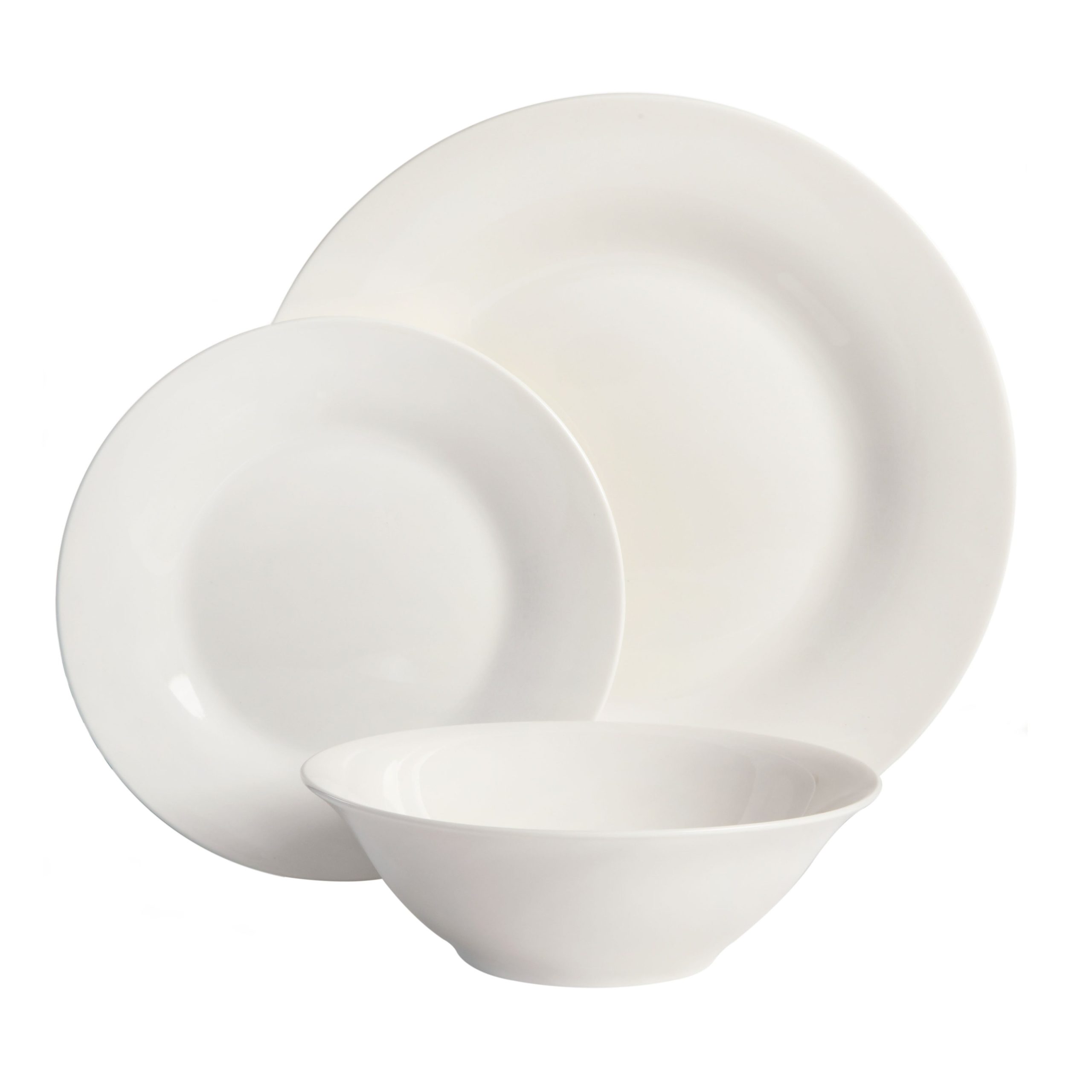 Gibson Home Everyday Round 12-Piece Fine Ceramic Dinnerware Set - Image 4