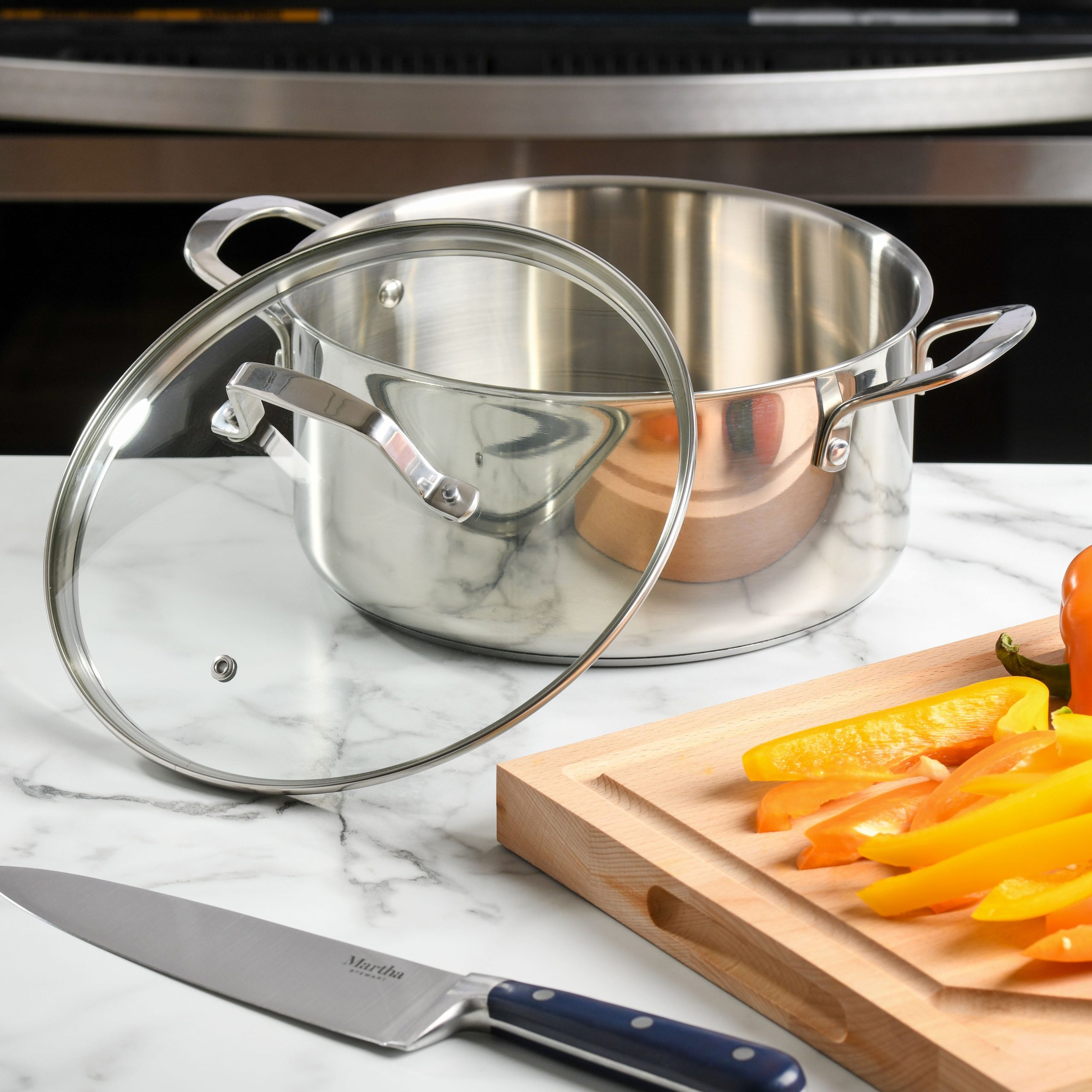 Martha Stewart Castelle 5-Quart Stainless Steel Dutch Oven - Image 2