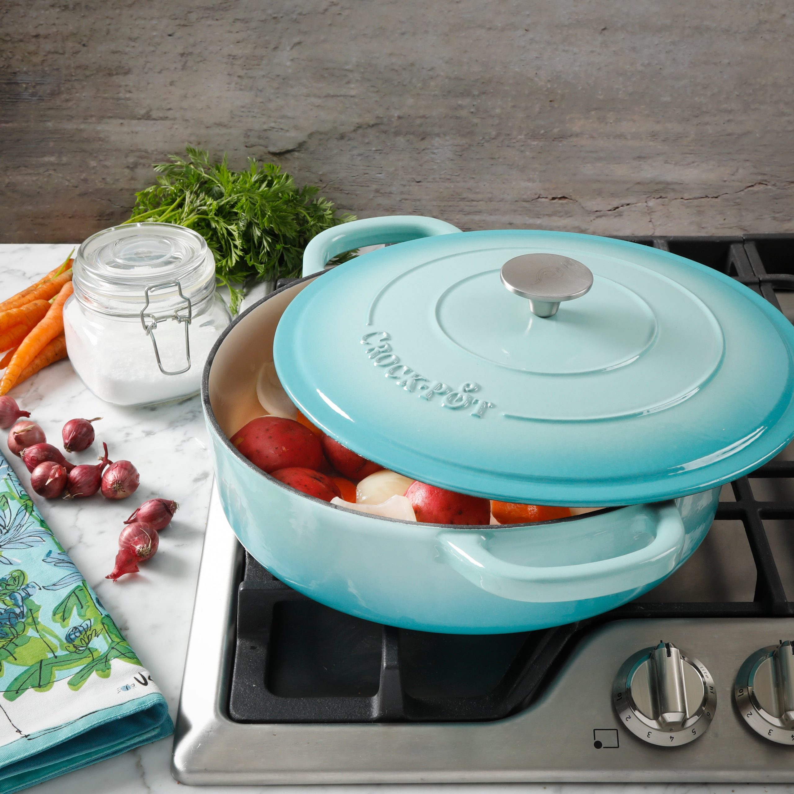 Crock Pot Artisan 5-Quart Enameled Cast Iron Braiser - Image 2