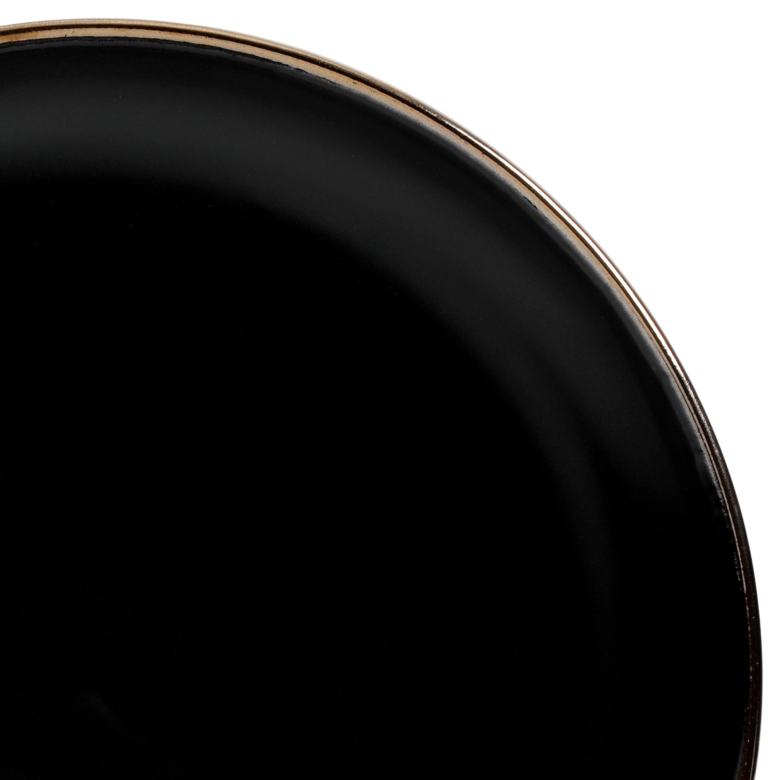 Gibson Home Rockaway Gold 16-Piece Stoneware Dinnerware Set - Image 5