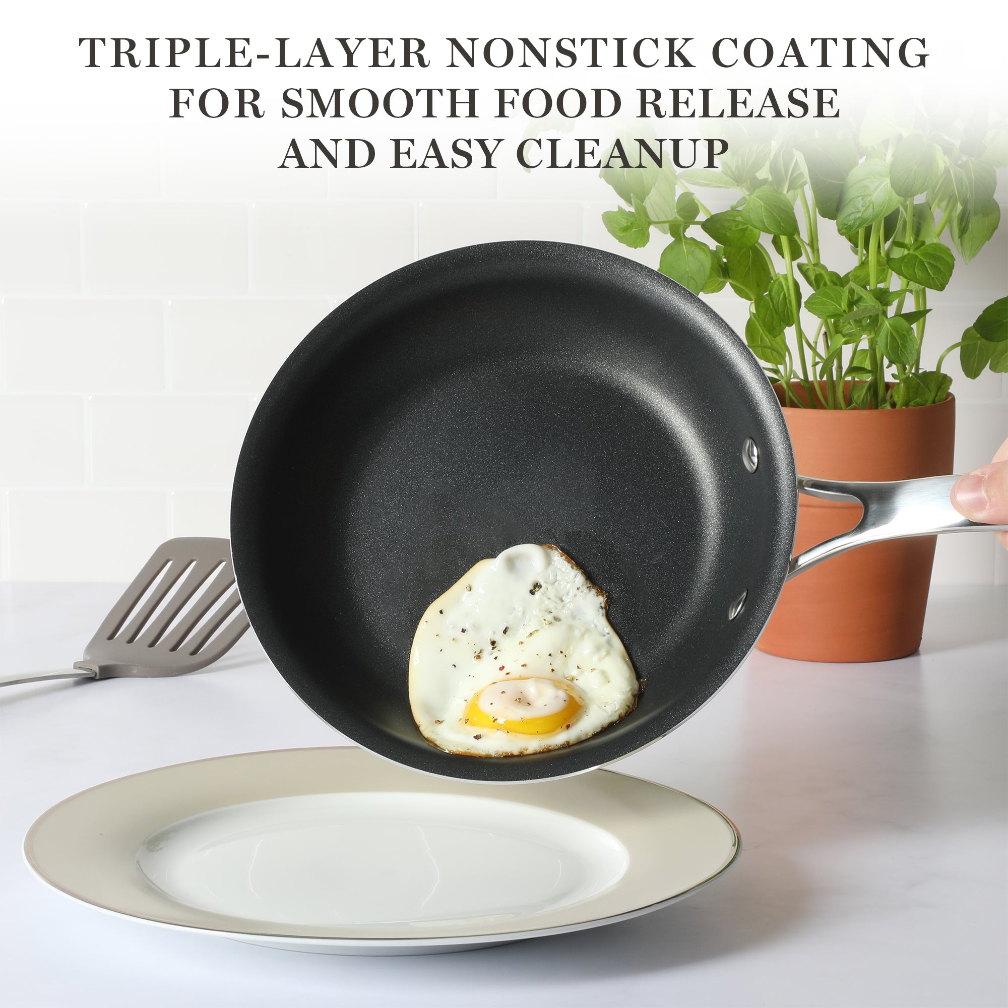 Martha Stewart Bosworth 10-Piece Hard Anodized Cookware Set - Image 4