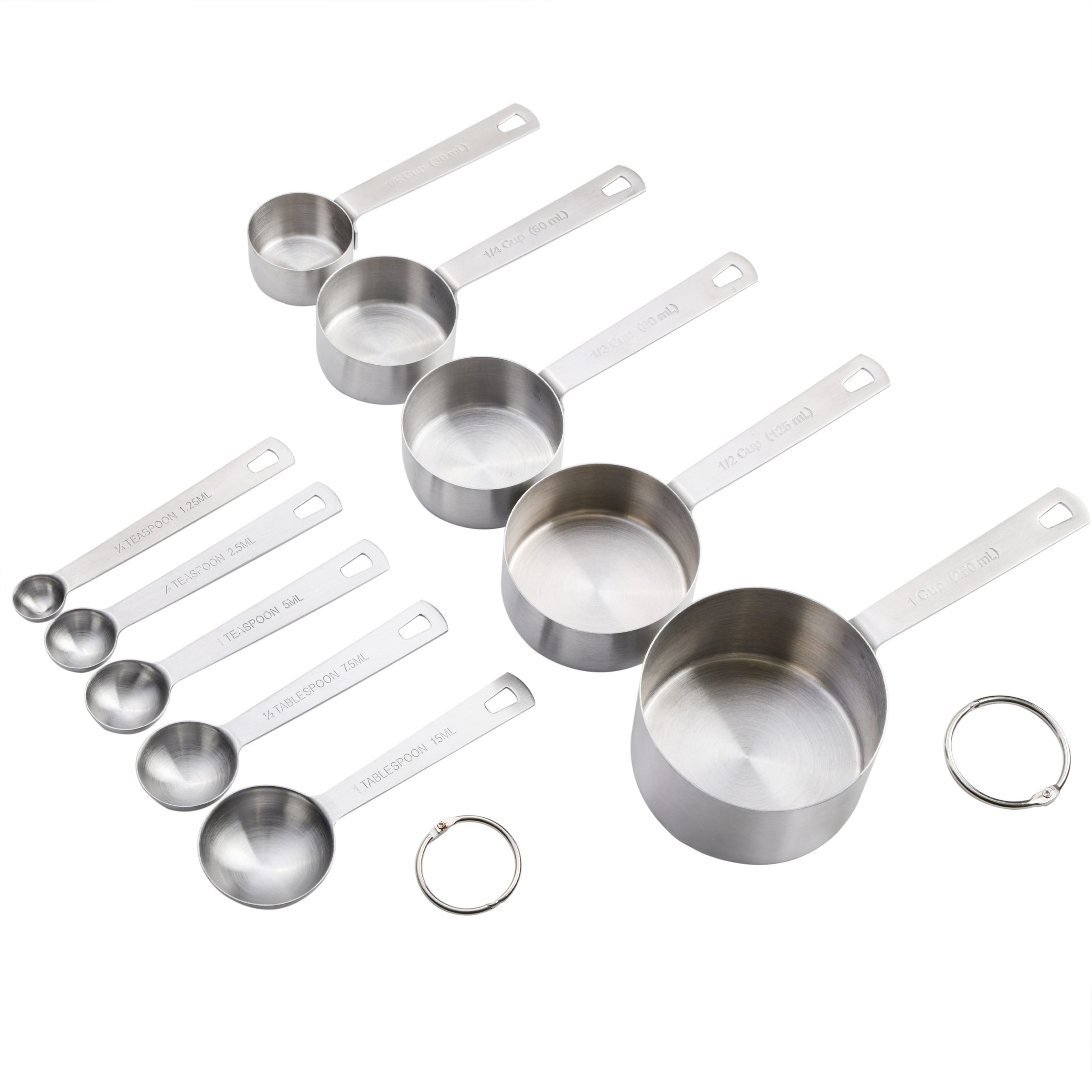 Babish 10-Piece Stainless Steel Measuring Cups & Spoons Set - Image 3