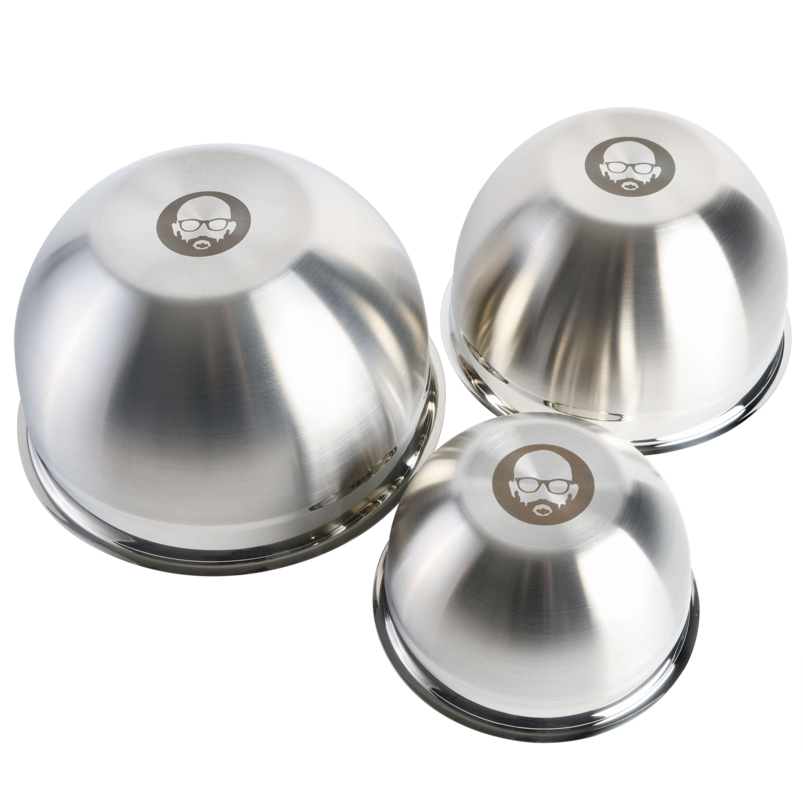 Babish 3 Piece Stainless Steel Mixing Bowl Set - Image 3