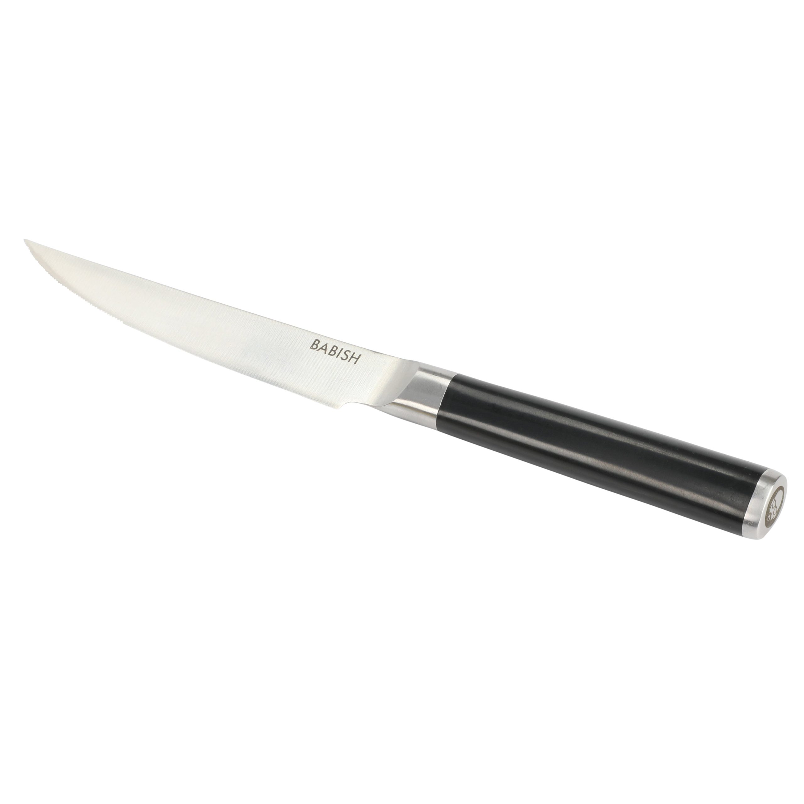 Babish High-Carbon 1.4116 German Steel 5" Steak Knife Set 4-Pack - Image 4
