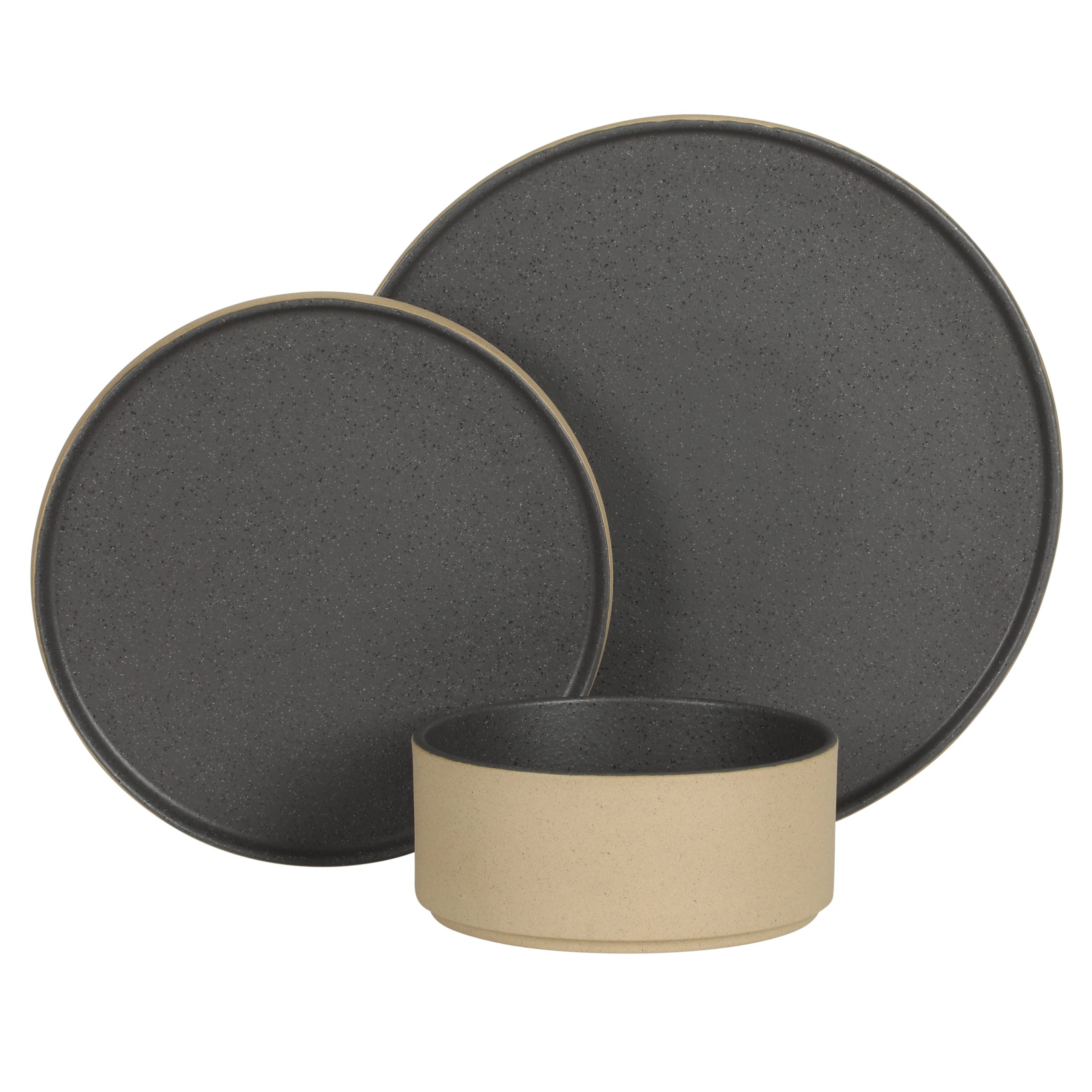 Gibson Elite Villa Amadora - Made in Portugal - 12 Piece Dinnerware Set for 4, Stoneware Plates and Bowls Sets,Dinner Plates, Salad Plates, Cereal Bowls - Image 11