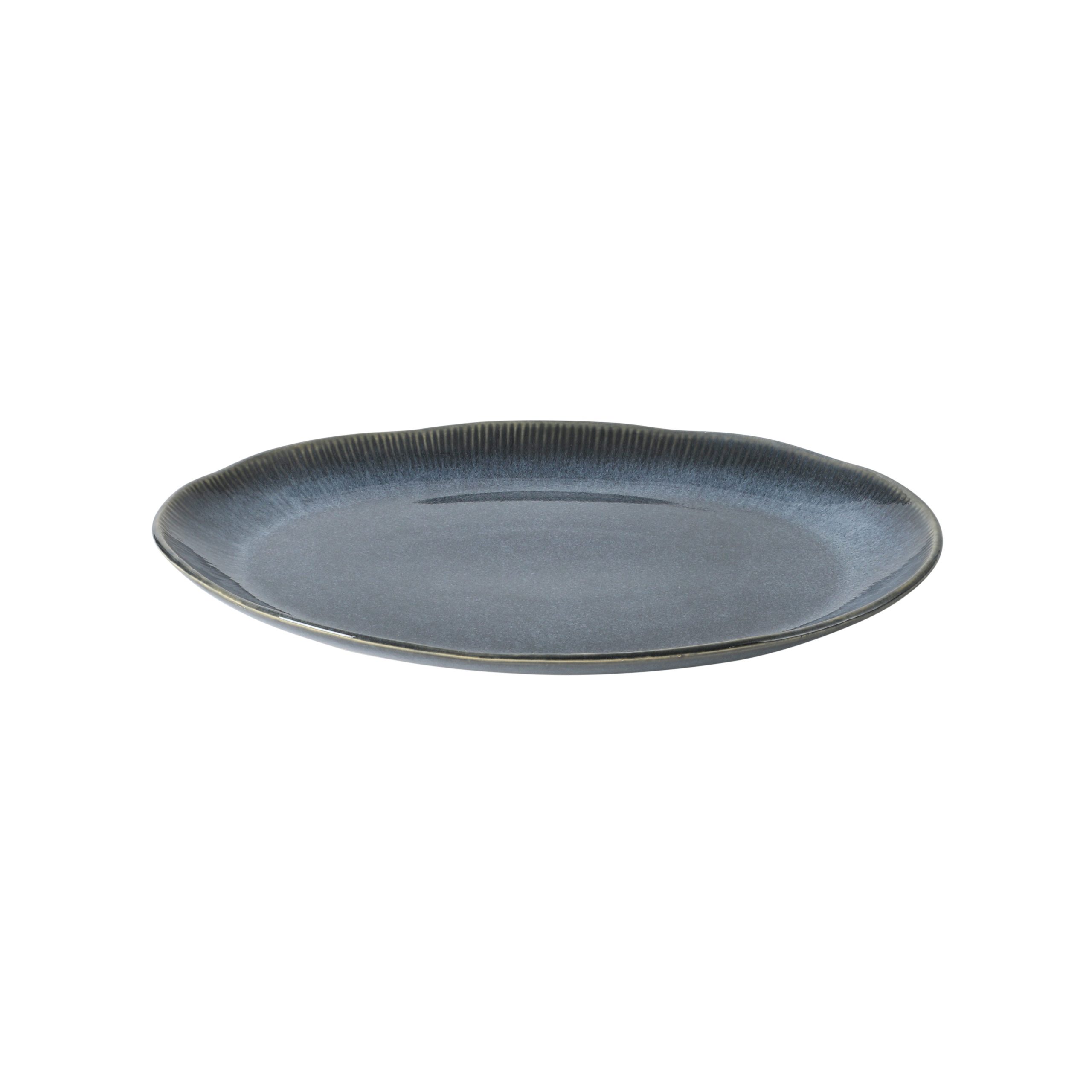 Gibson Elite Sandy Pines 3 Piece Oval Platter Set, 15.7”, 13.75” & 12” Stoneware Serving Platters, Reactive Glaze Finish, Microwave & Dishwasher Safe - Image 8