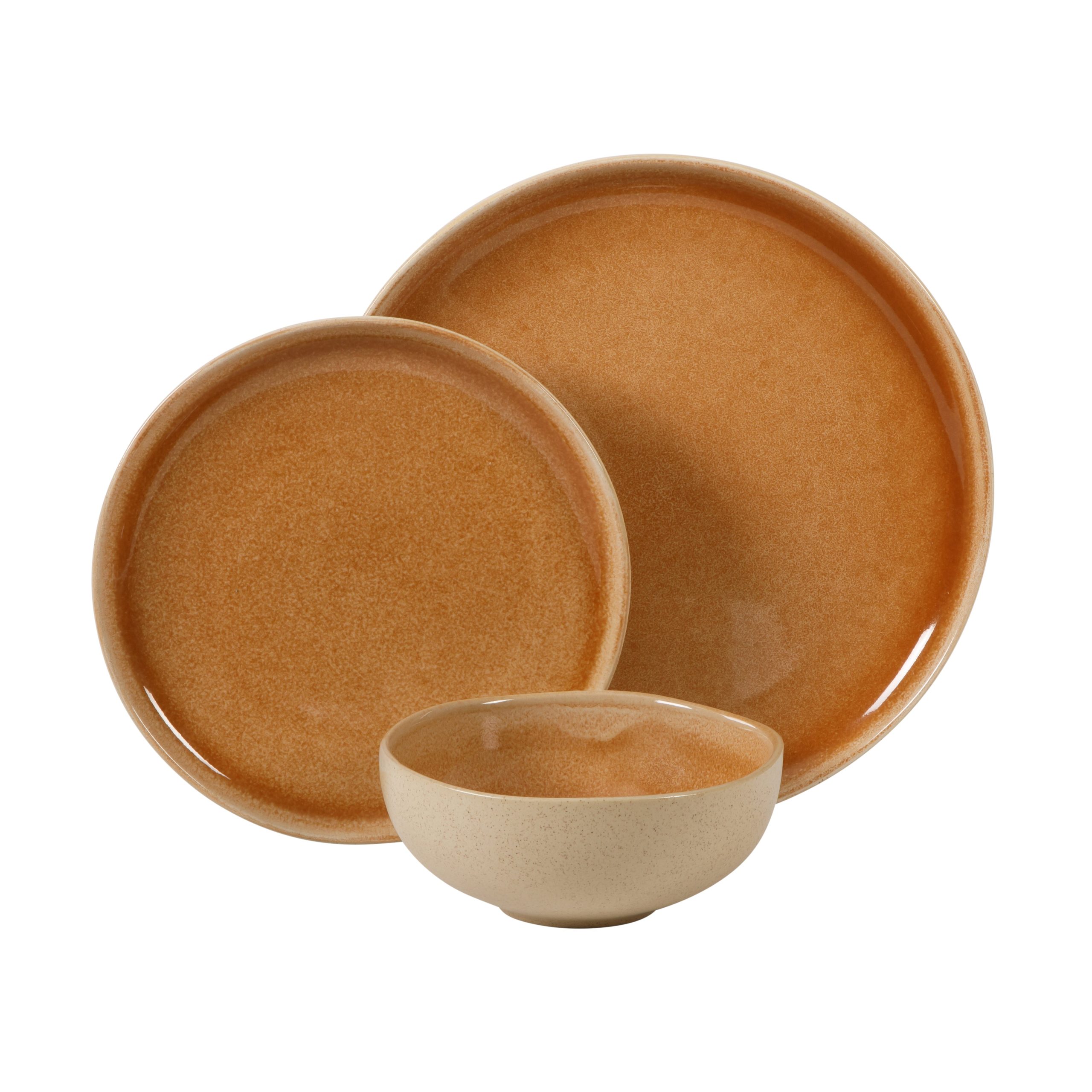 Gibson Elite Manila Bay 12-Piece Stoneware Dinnerware Set, Service for 4, Reactive Glaze Modern Artisan Plates, Bowls & Mugs, Round Design - Image 14