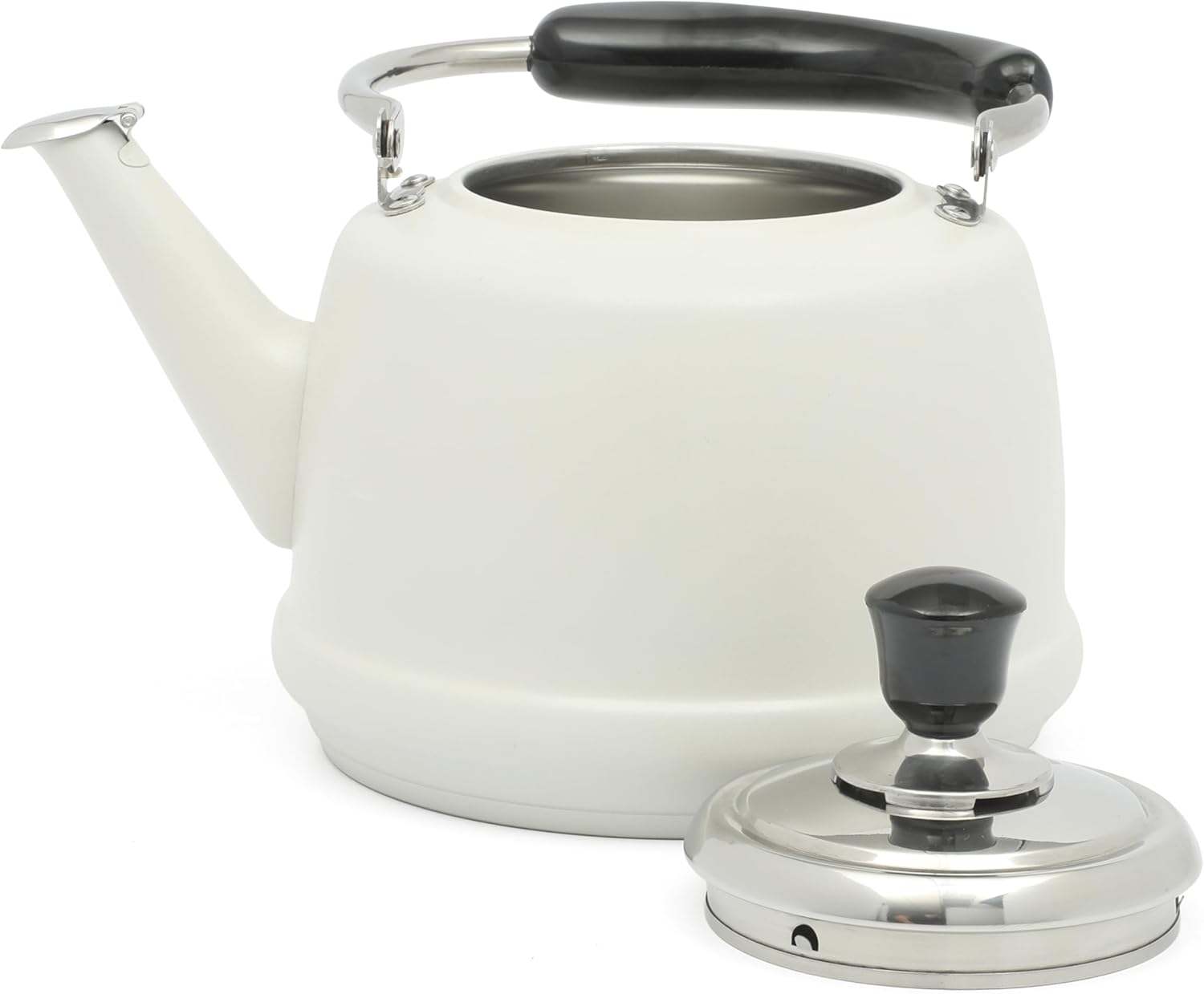 Martha Stewart Kingstree Large 2 Qt Heavy Gauge Stainless Steel Whistling Tea Kettle - Image 3