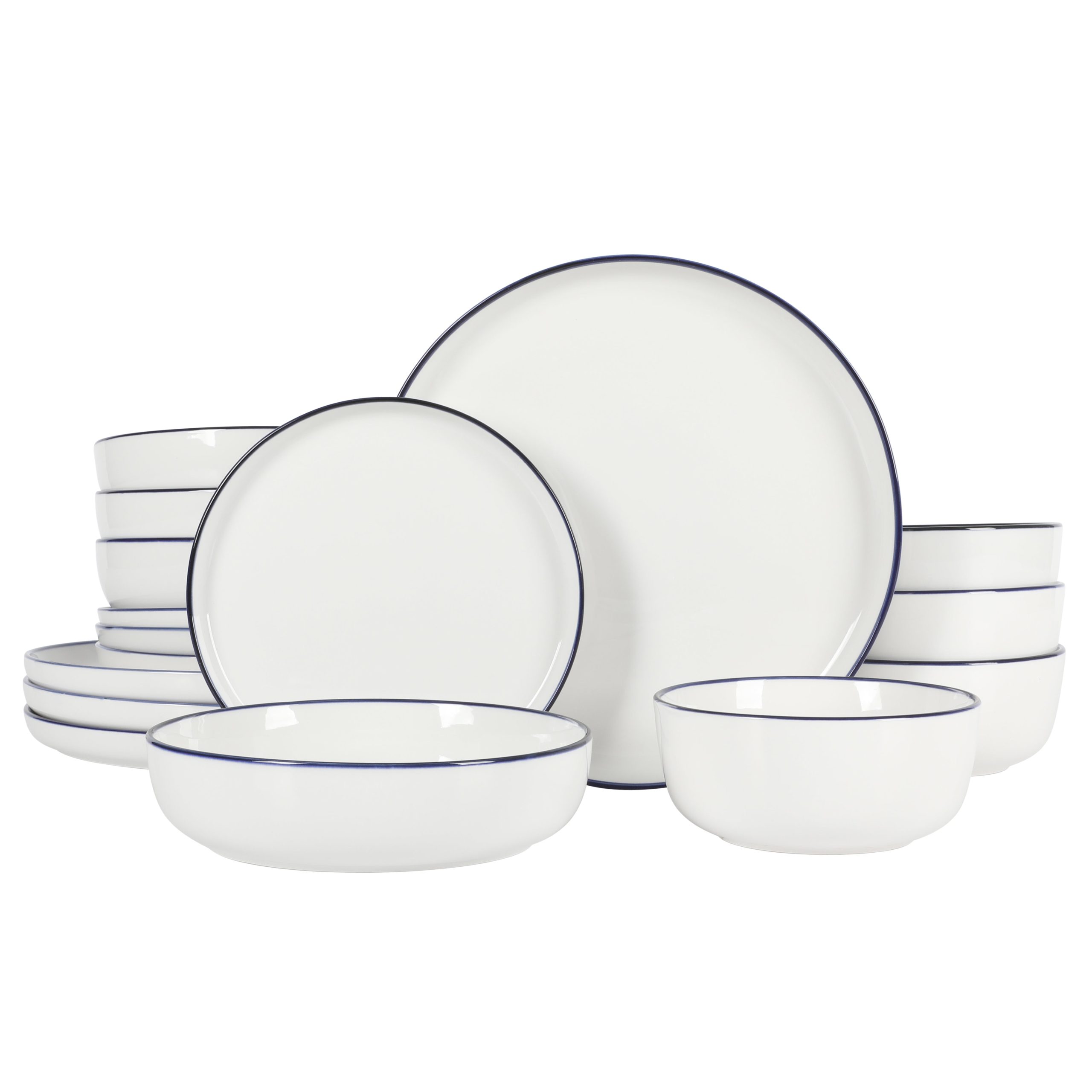 Gibson Home Oslo 16-Piece Porcelain Dinnerware Set - Image 2