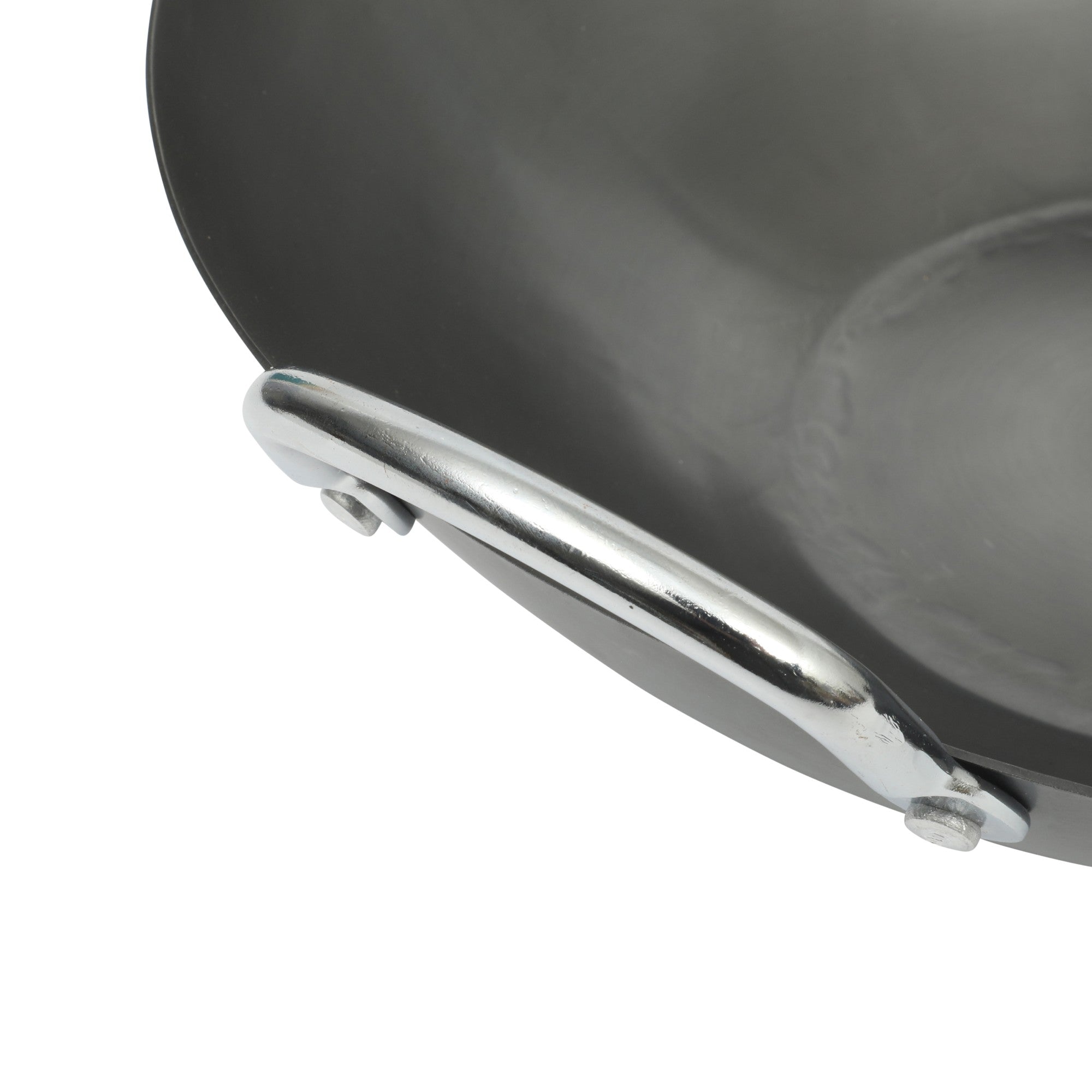 Sur La Table Kitchen Essentials Quick Fire Carbon Steel 13.5" Flat Bottom Wok - Image 4