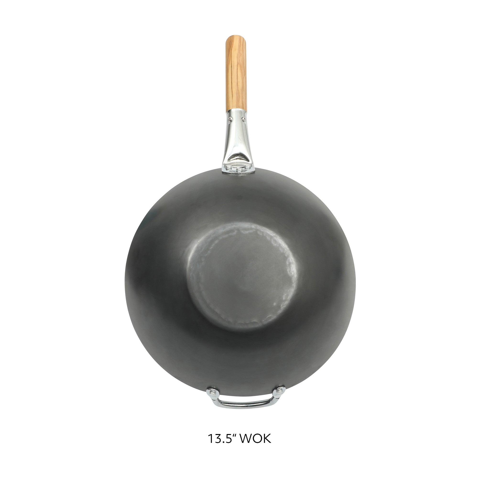 Sur La Table Kitchen Essentials Quick Fire Carbon Steel 13.5" Flat Bottom Wok - Image 10