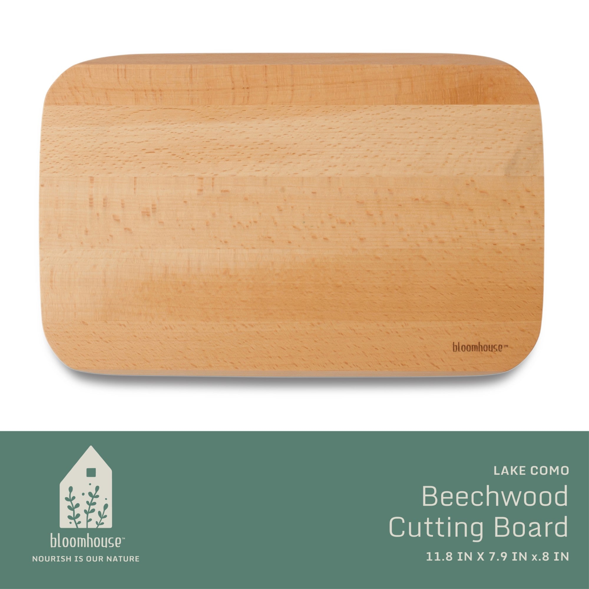 Bloomhouse Made in Lake Como, Italy Oil Coated Italian Beech Wood Cutting Board - Image 9
