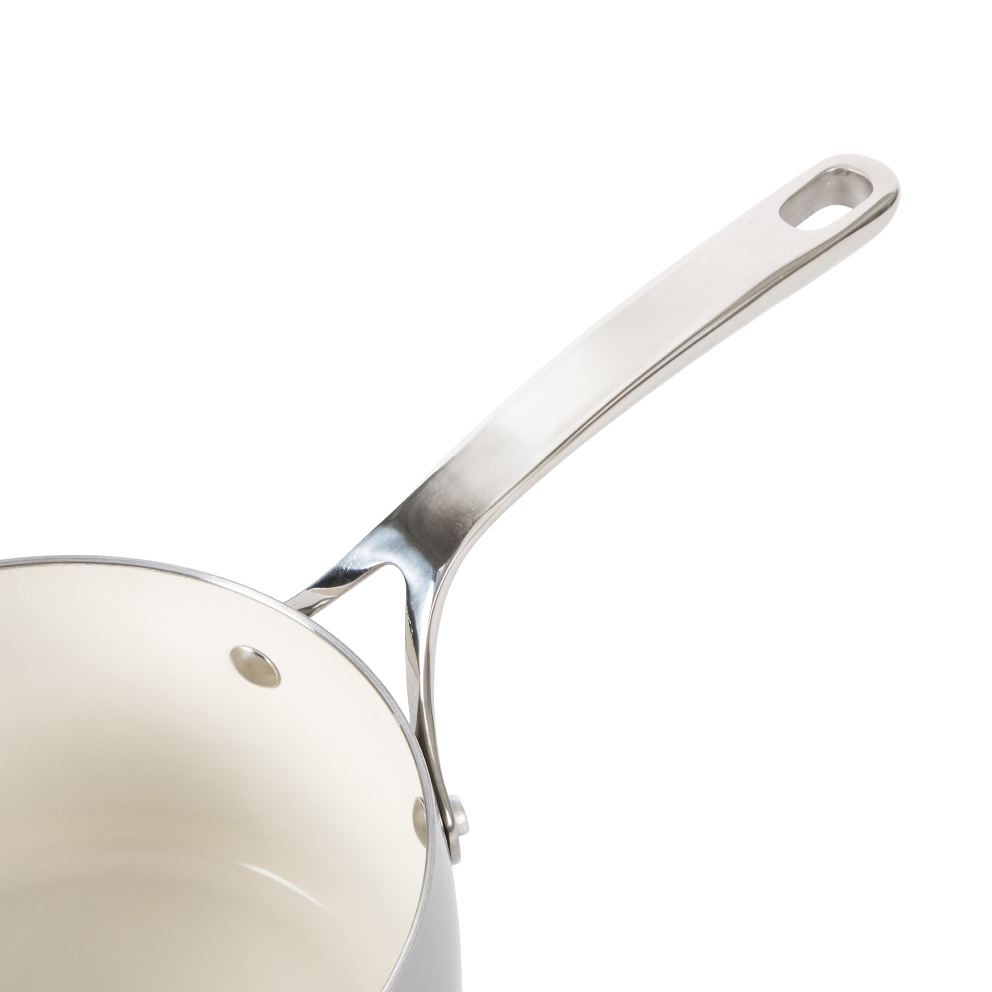 Bloomhouse 3-QT Triply Stainless Steel Sauce Pan w/ Non-Stick Non-Toxic Pro Ceramic Interior - Image 3