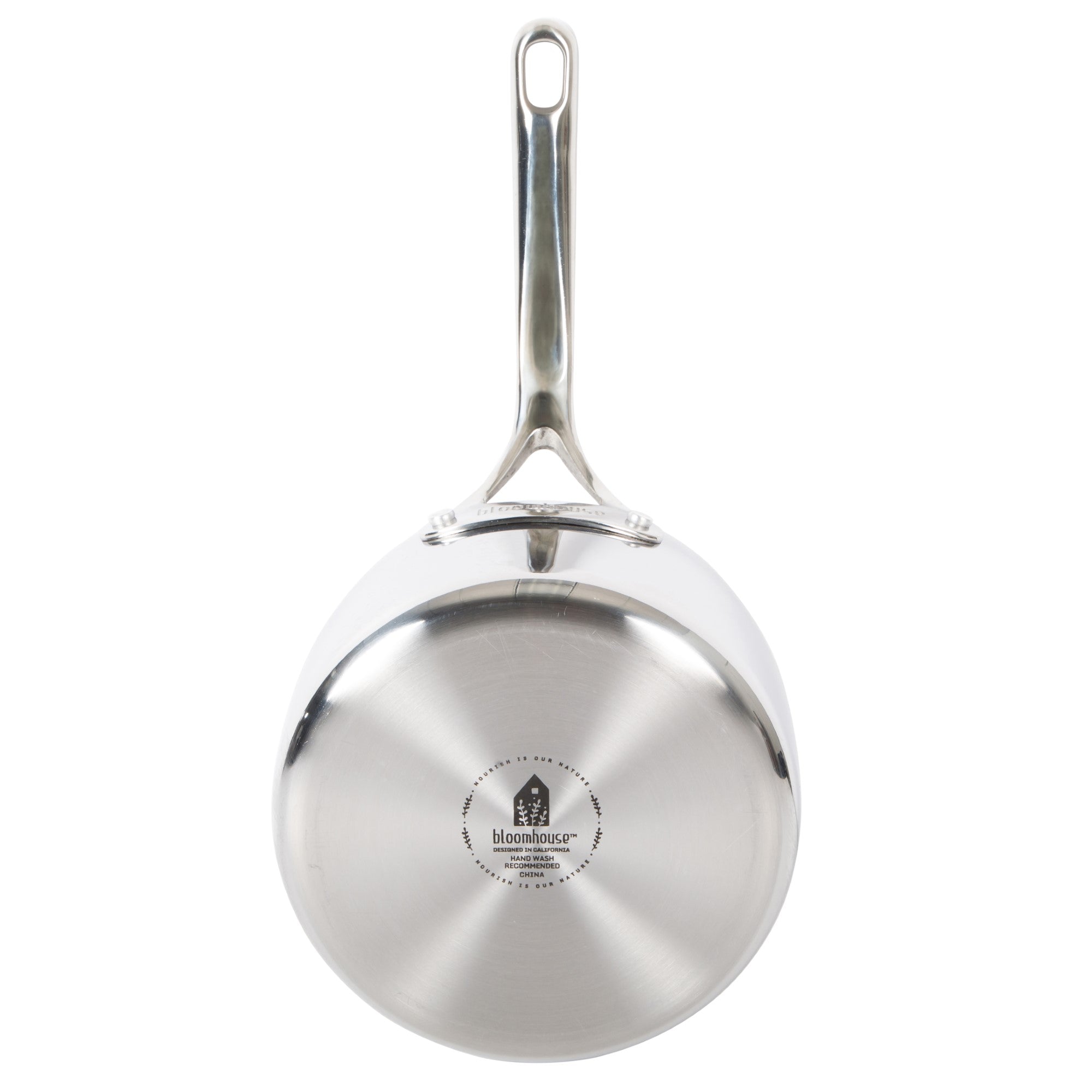 Bloomhouse 3-QT Triply Stainless Steel Sauce Pan w/ Non-Stick Non-Toxic Pro Ceramic Interior - Image 4