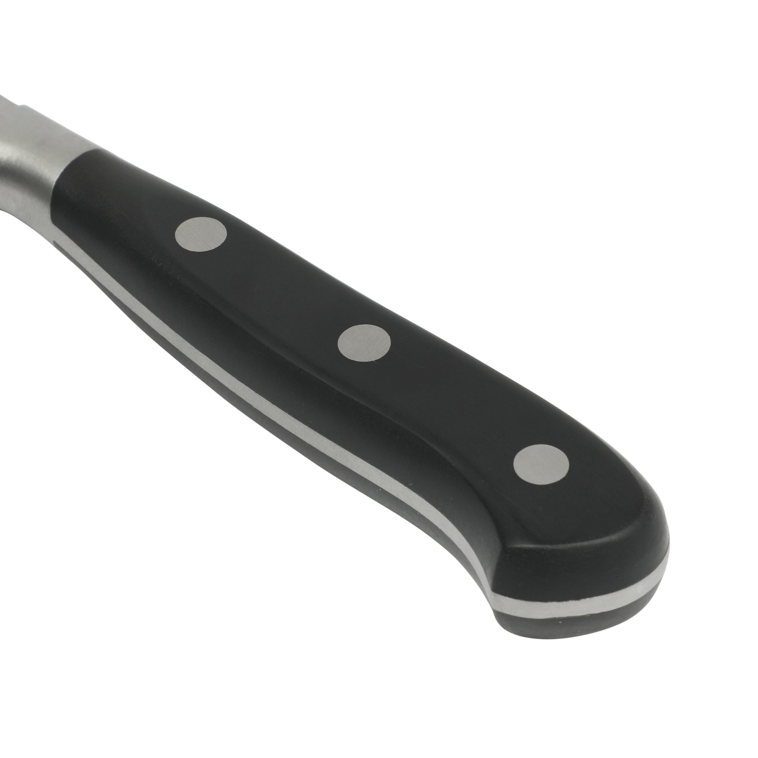 Martha Stewart Carverton 6" Cleaver Knife, High Carbon Stainless Steel Kitchen Knive W/ Black Triple Rivet Handle - Image 2