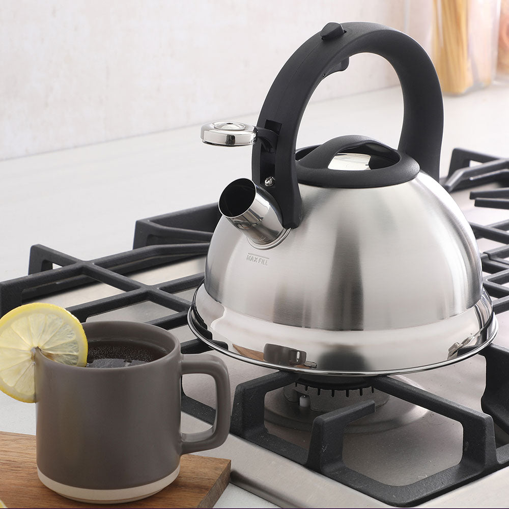 Mr. Coffee Hartbay 2.4 Quart Large Stainless Steel Whistling Tea Kettle - Image 5