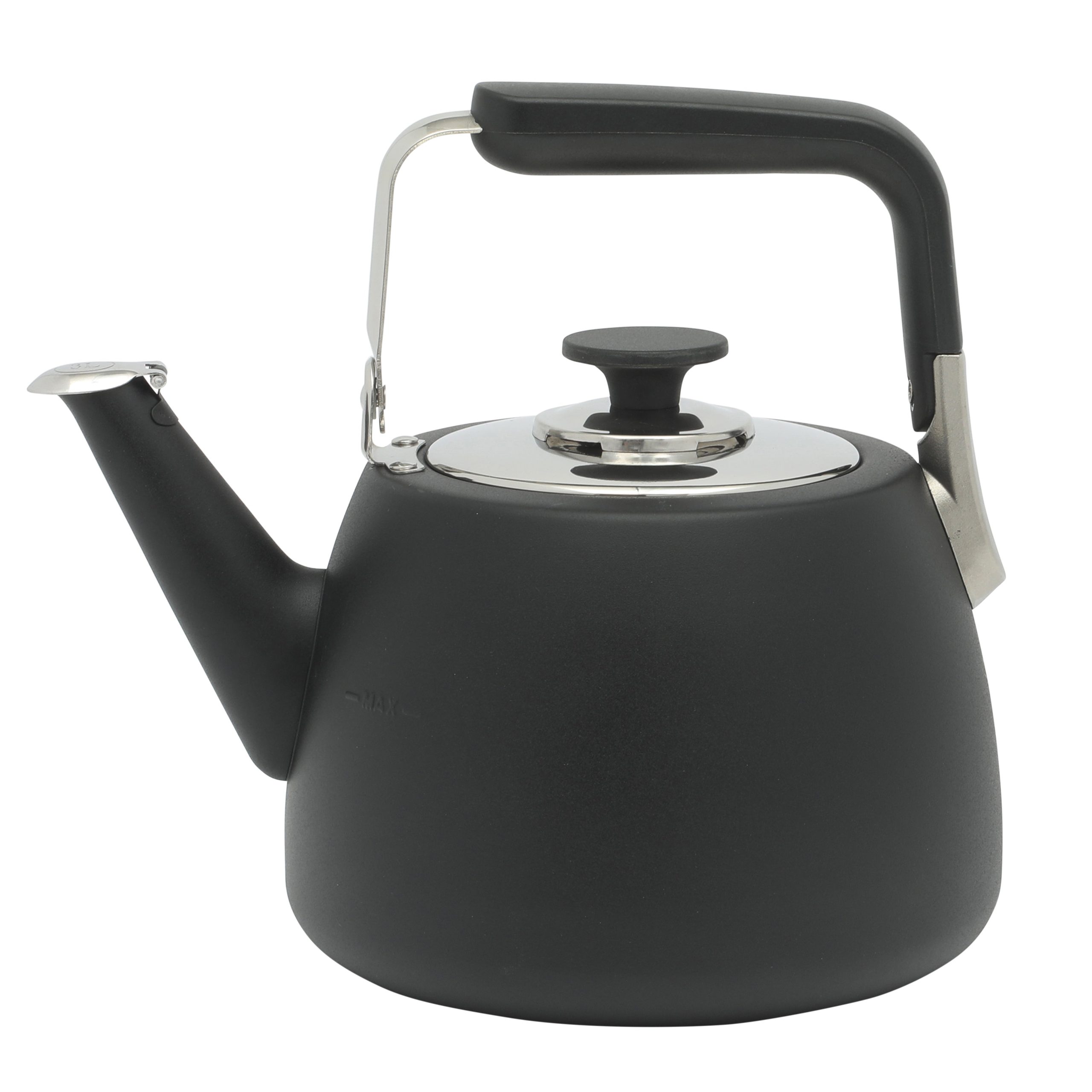 Sur La Table Kitchen Essential Large 2 QT Heavy Gauge Stainless Steel Whistling Tea Kettle - Image 6