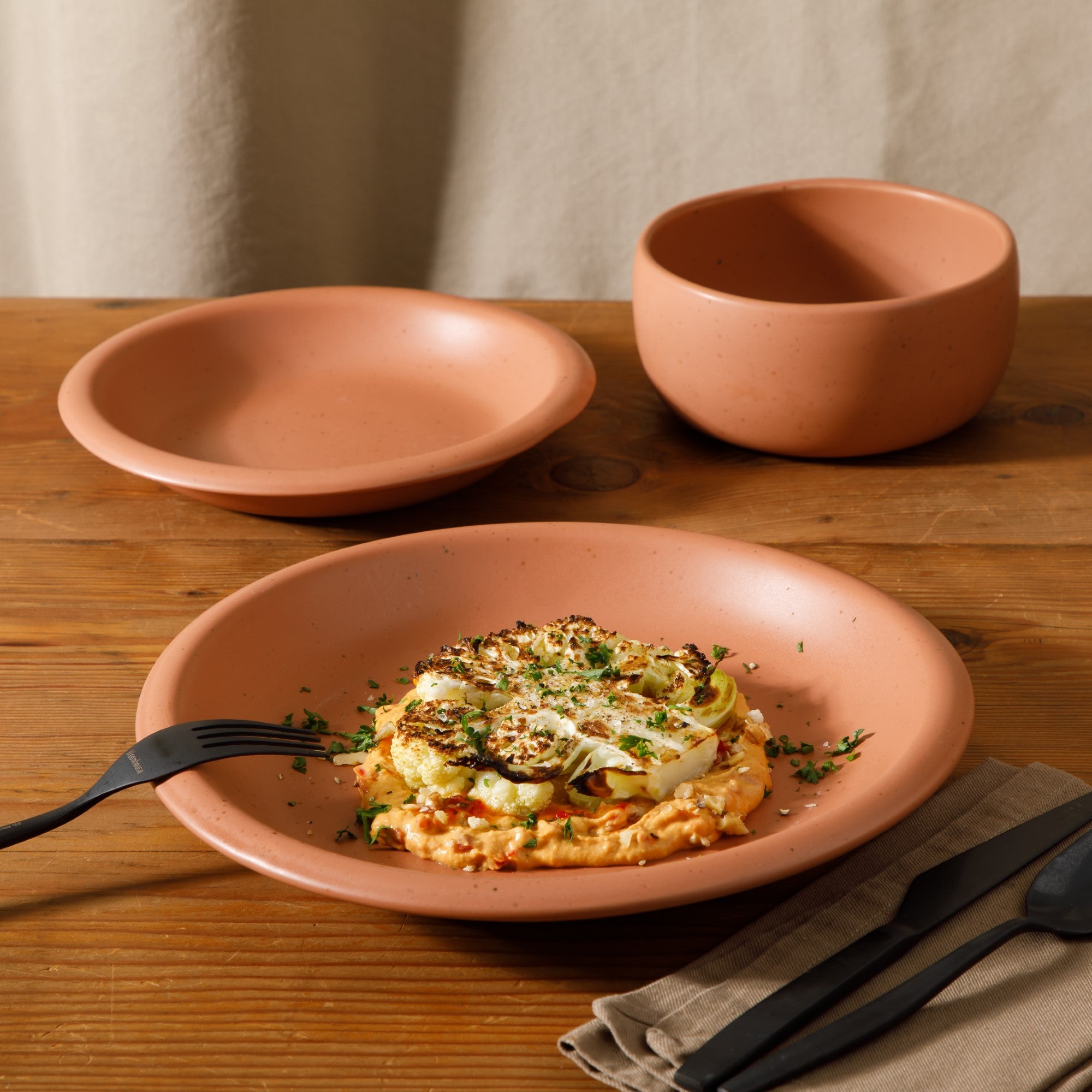 Bloomhouse Corsica Clay 12 Piece Stoneware Reactive Glaze Dinnerware Set - Image 6