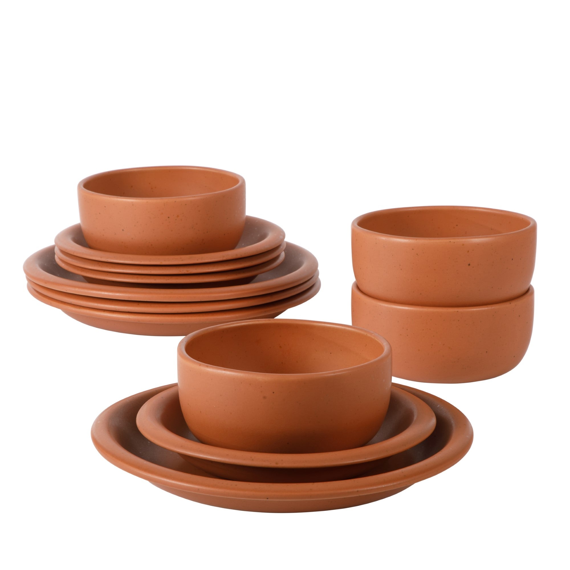 Bloomhouse Corsica Clay 12 Piece Stoneware Reactive Glaze Dinnerware Set - Image 13