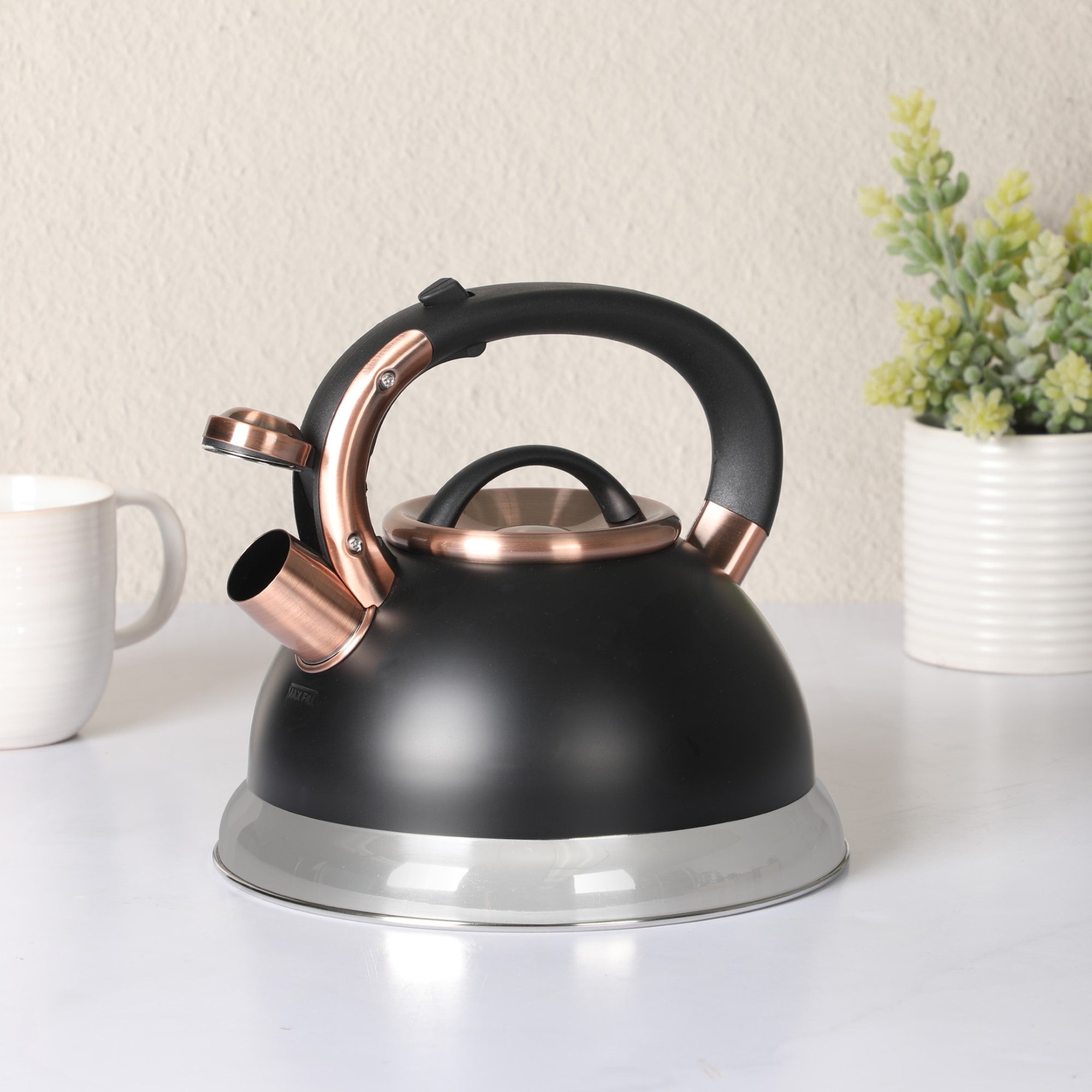 Mr. Coffee Flintshire 2.2 Quart Large Whistling Stainless Steel Tea Kettle - Image 2