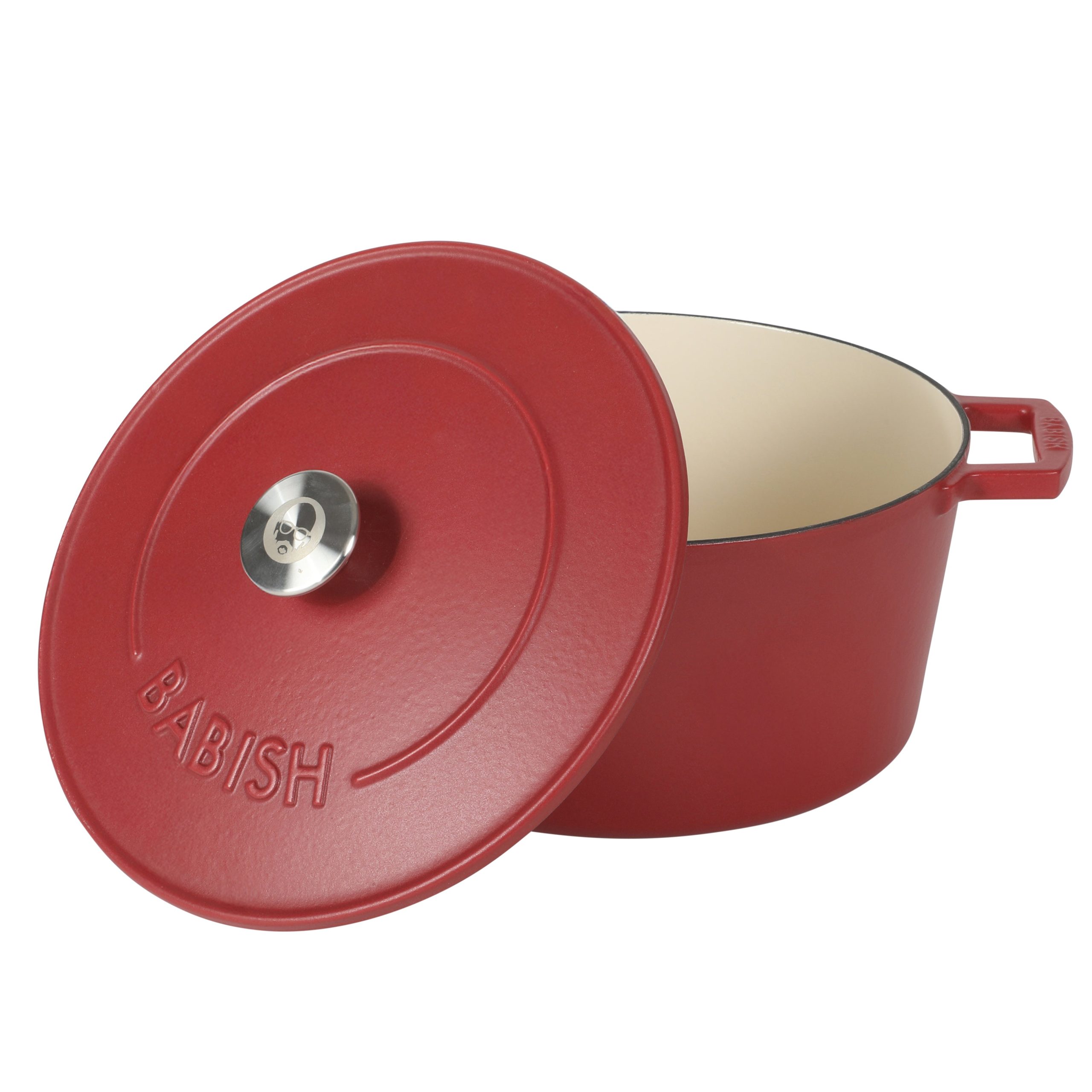 Babish 6-Quart Round Matte Enamel Cast Iron Dutch Oven Pot With Lid - Image 15