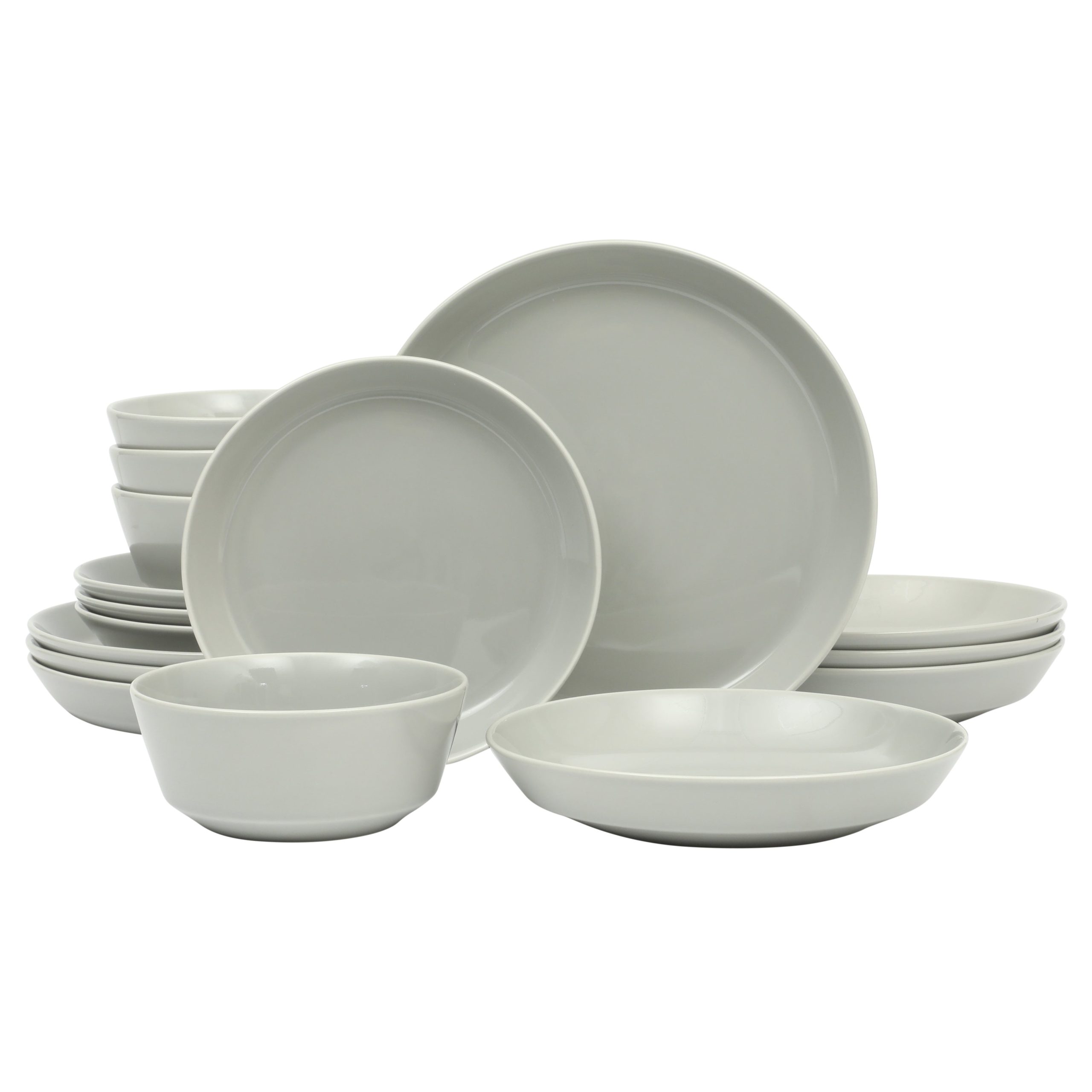 Gibson Home Summer Shades 16 Piece Plates and Bowls Dishes Service for 4 Porcelain Dinnerware Set - Image 15