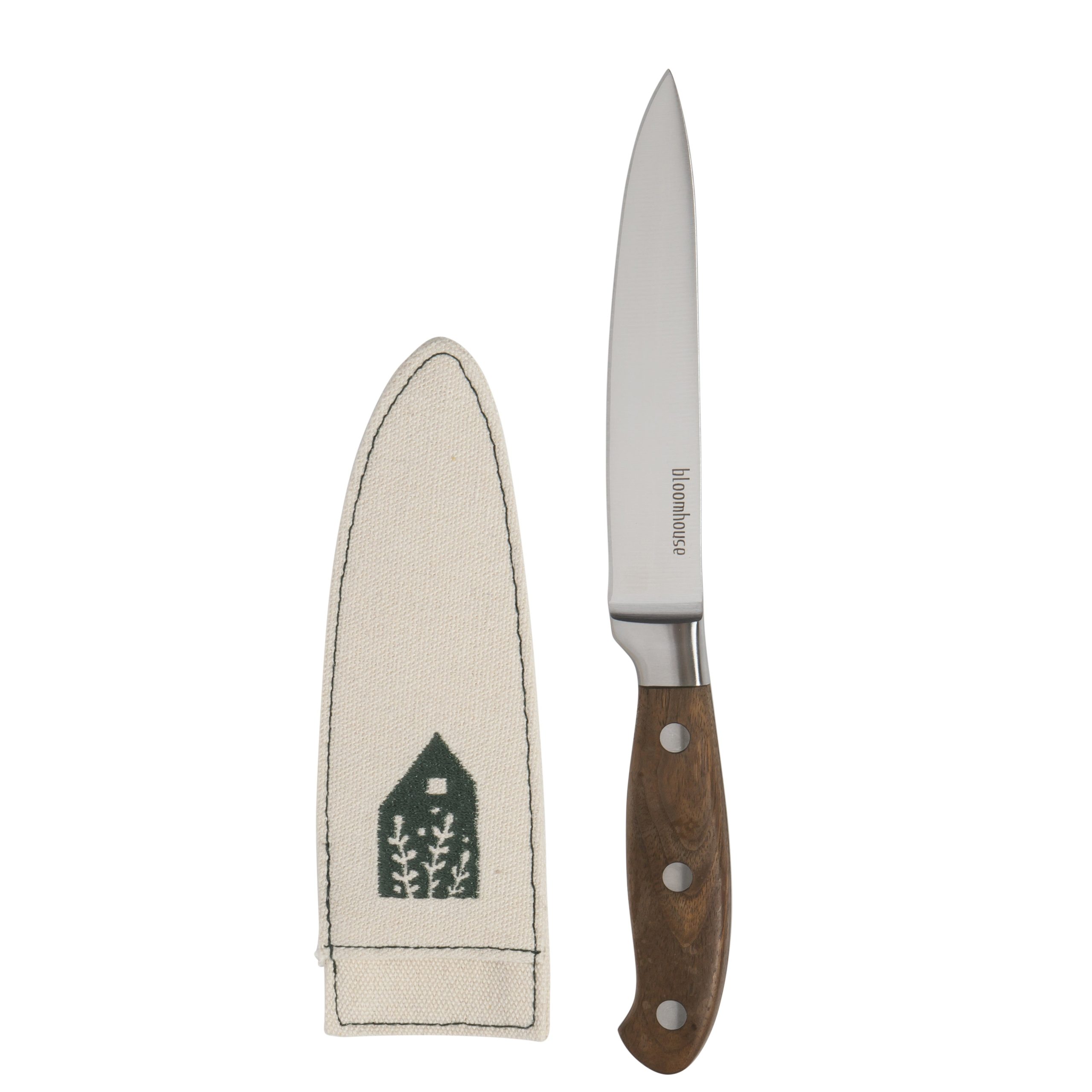 Bloomhouse 5 Inch German Steel Utility/Boning Knife W/ Walnut Wood Forged Handle - Image 4