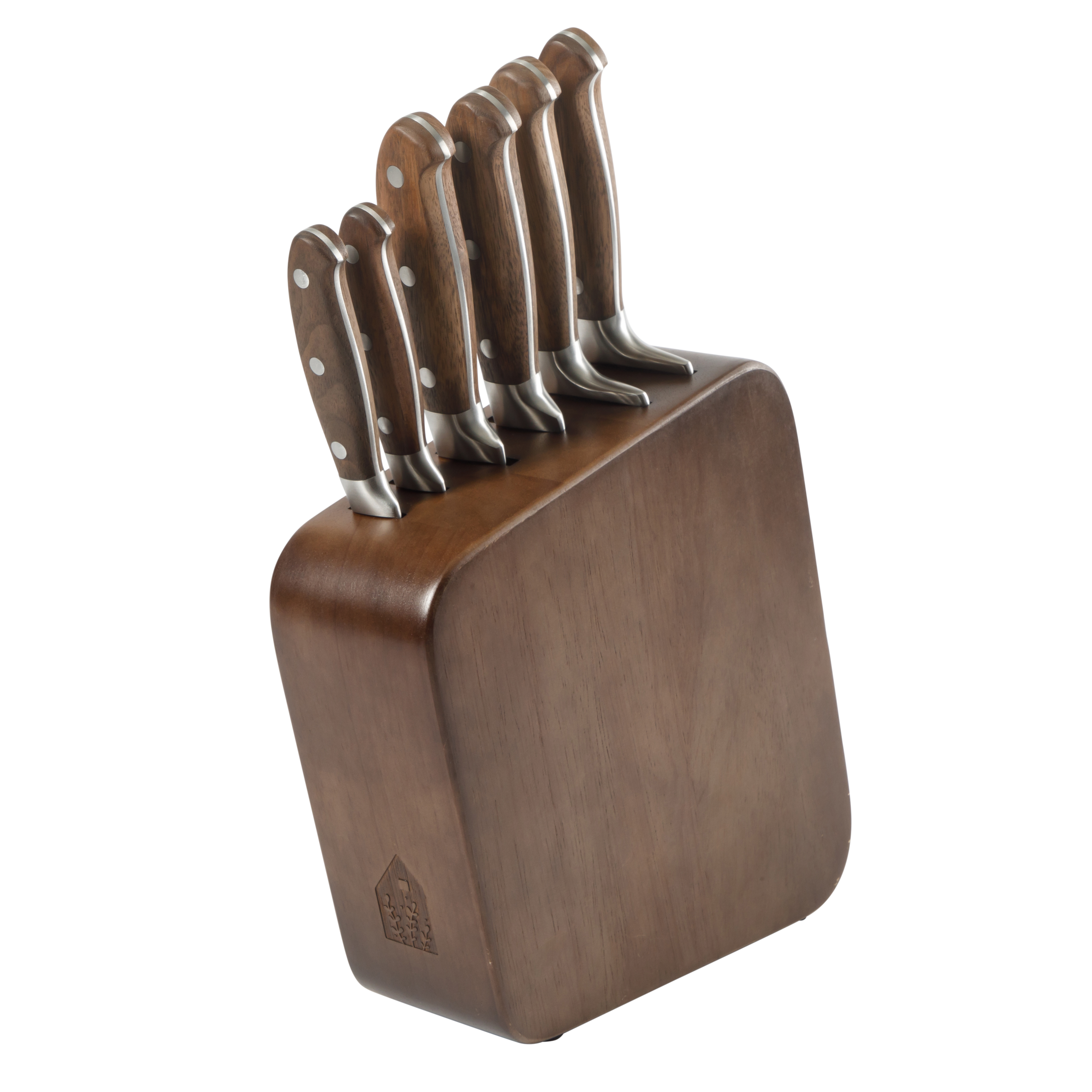 Bloomhouse 7 Piece Italian Olive Wood Knife Block Set w/ German Forged Steel Knives - Image 10