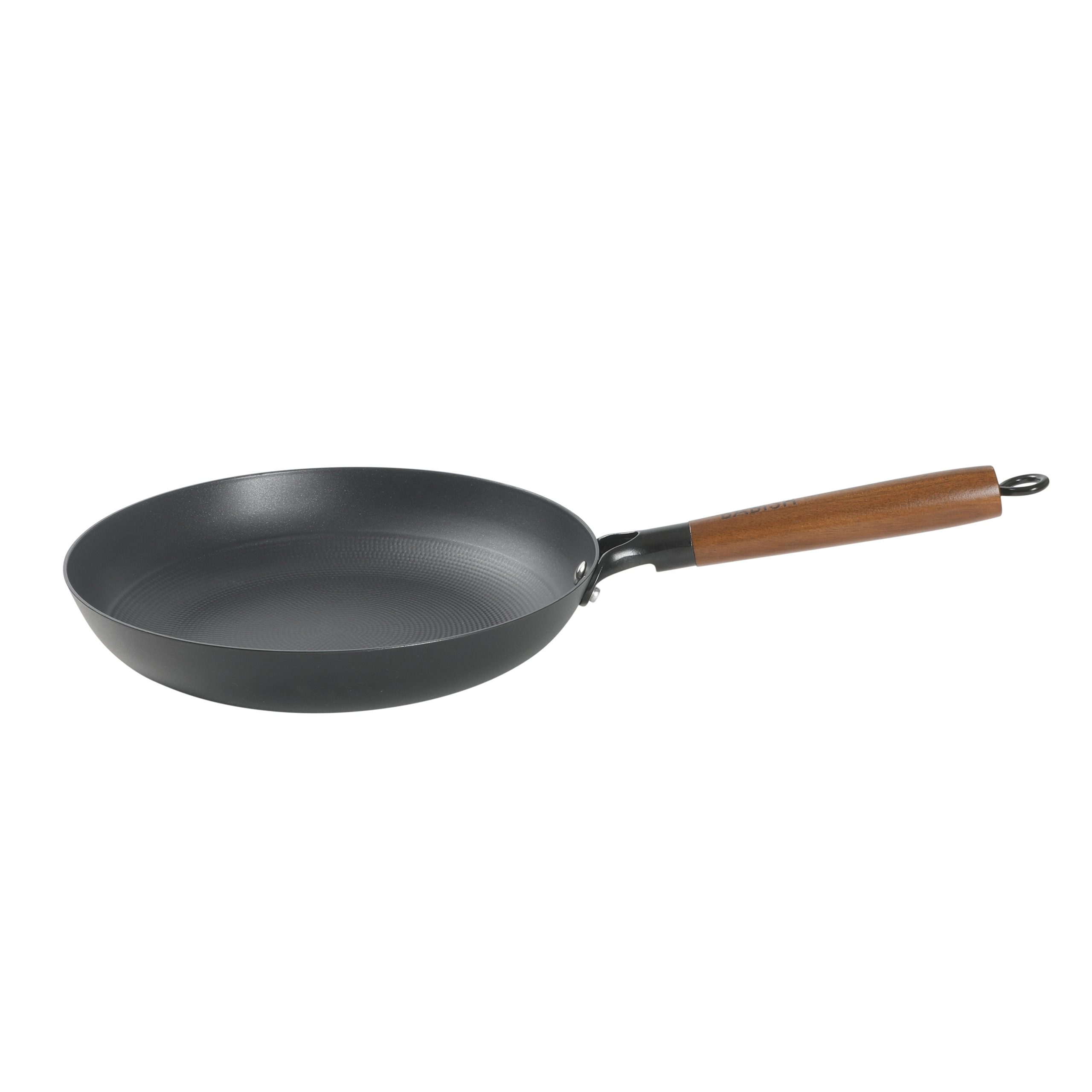 Babish 9.5 Inch/11 Inch Cast Iron Skillet with Wooden Handle, Pre-Seasoned Nonstick Pan with Honeycomb Cooking Surface, Induction Oven Safe Skillet - Image 11
