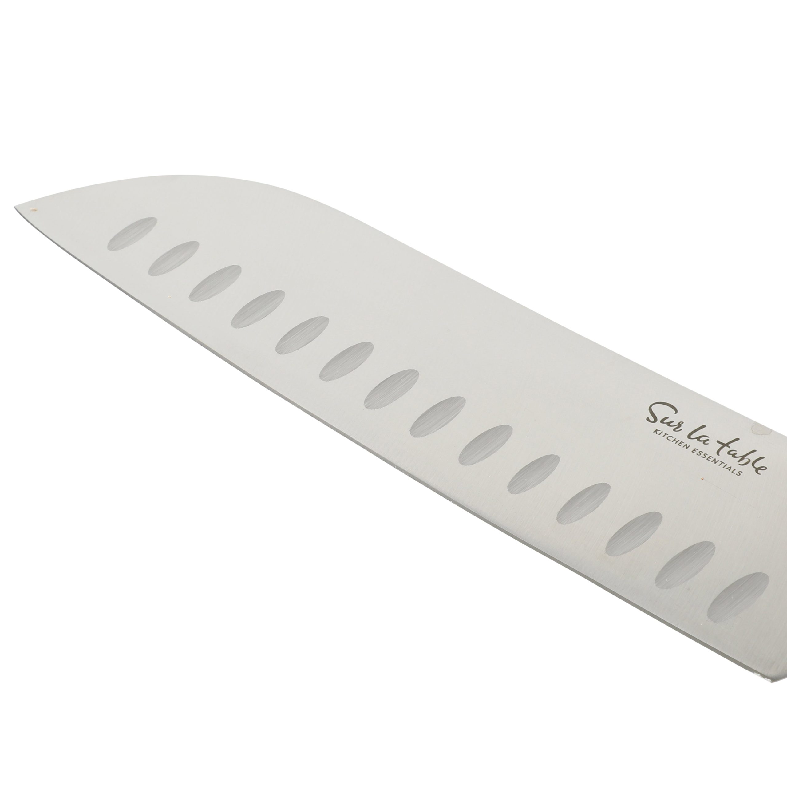 Sur La Table Kitchen Essentials 14 Piece Cutlery Set, German Steel Forged Knives, Beech Wood Block, Chef, Santoku, Bread, Steak Knives, Shears & Sharpener - Blue - Image 6