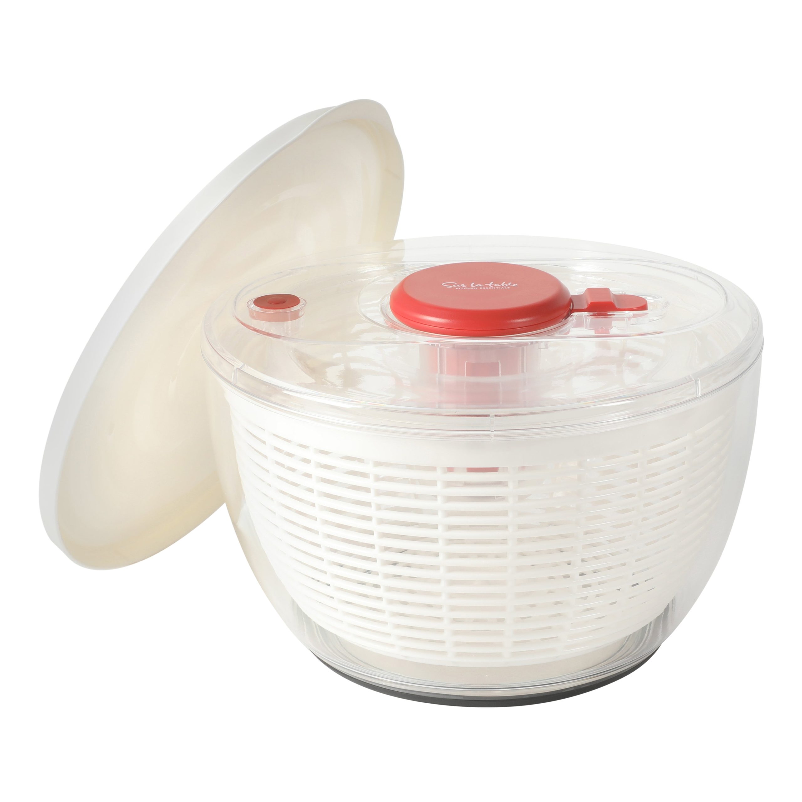 Sur La Table Kitchen Essential 6.3 Qt Salad Spinner, Fruit Washer, Fruit Washing Bowl with Strainer, Vegetable Cleaner, Salad Cleaner, Lettuce Washer - Image 7