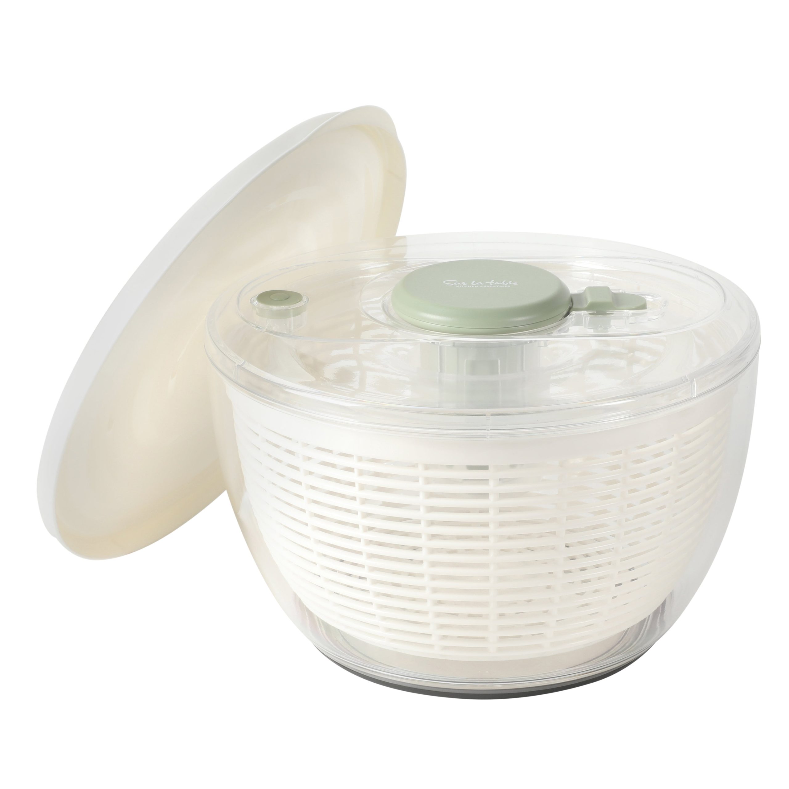 Sur La Table Kitchen Essential 6.3 Qt Salad Spinner, Fruit Washer, Fruit Washing Bowl with Strainer, Vegetable Cleaner, Salad Cleaner, Lettuce Washer - Image 13