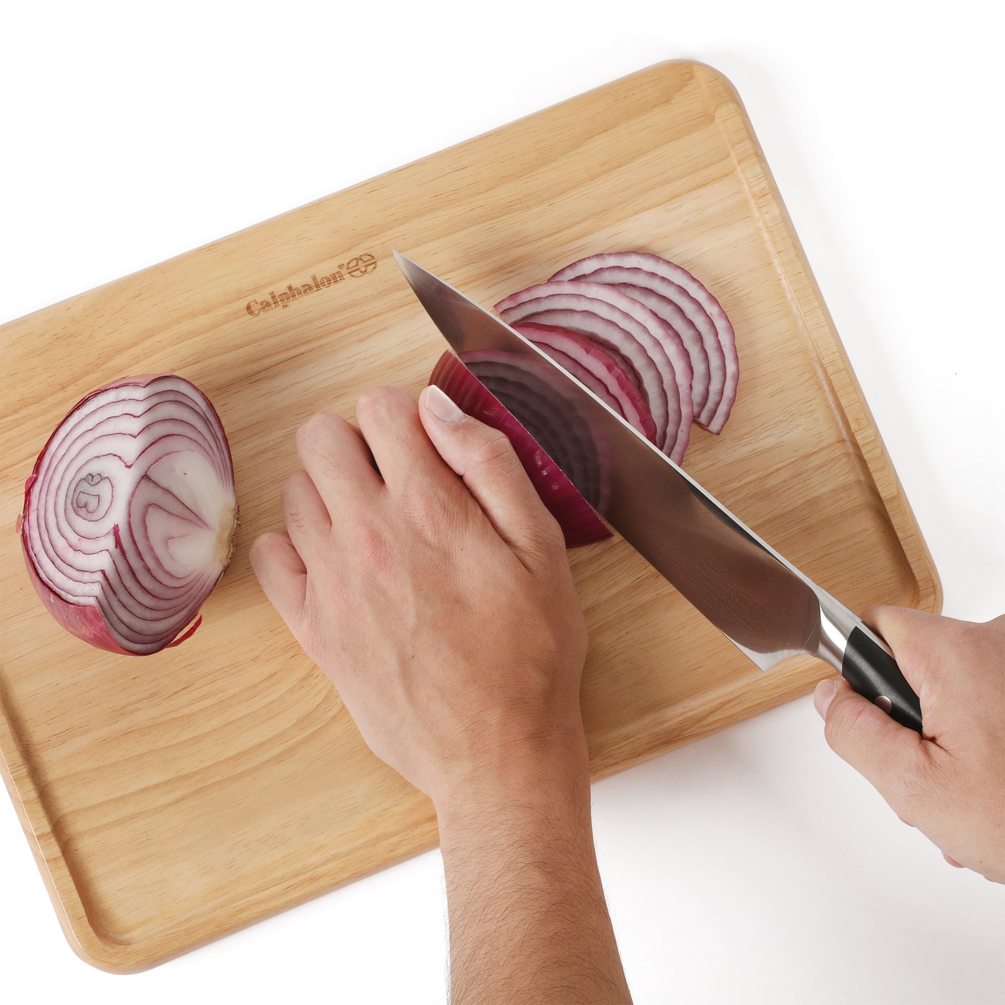 Calphalon Edge Guard Rubberwood Cutting Board - Image 2
