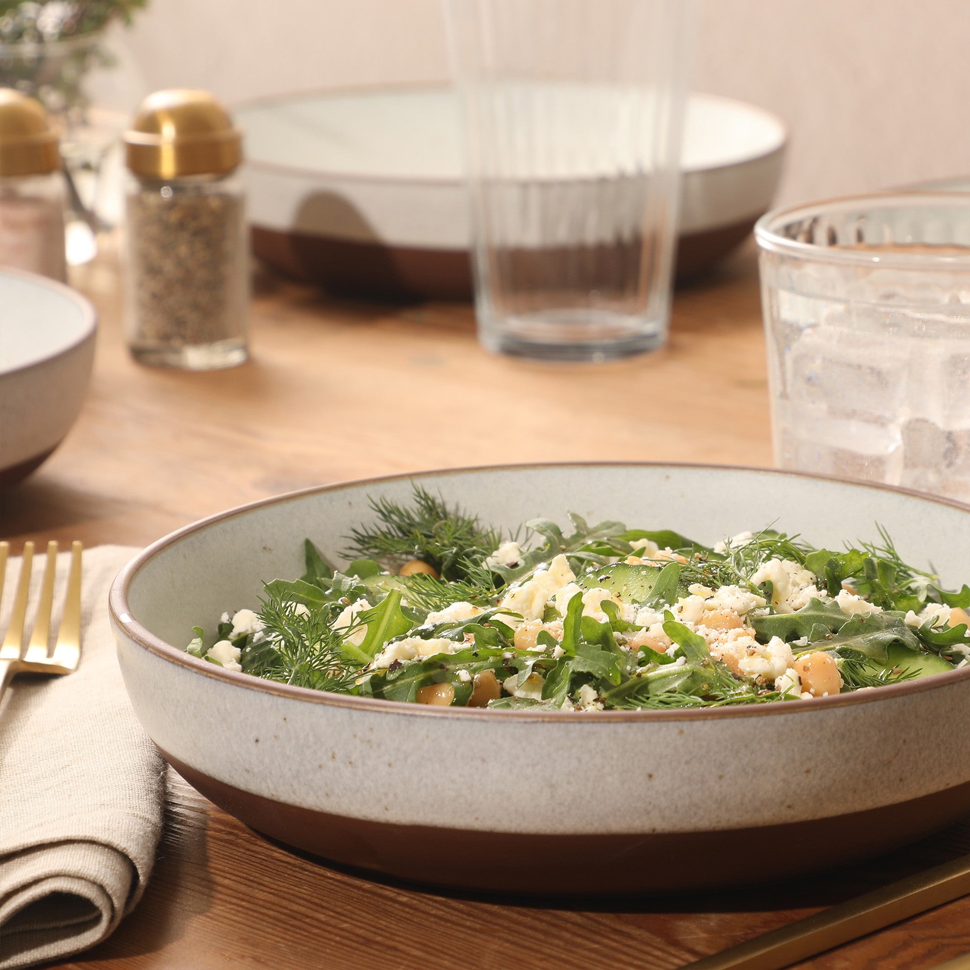 Gibson Elite William Crest 4 Piece Dinner Bowl Set, 8.5” Round Stoneware Bowls, Reactive Glaze Finish, Large Soup, Pasta & Salad Bowls, Microwave & Dishwasher Safe - Image 11