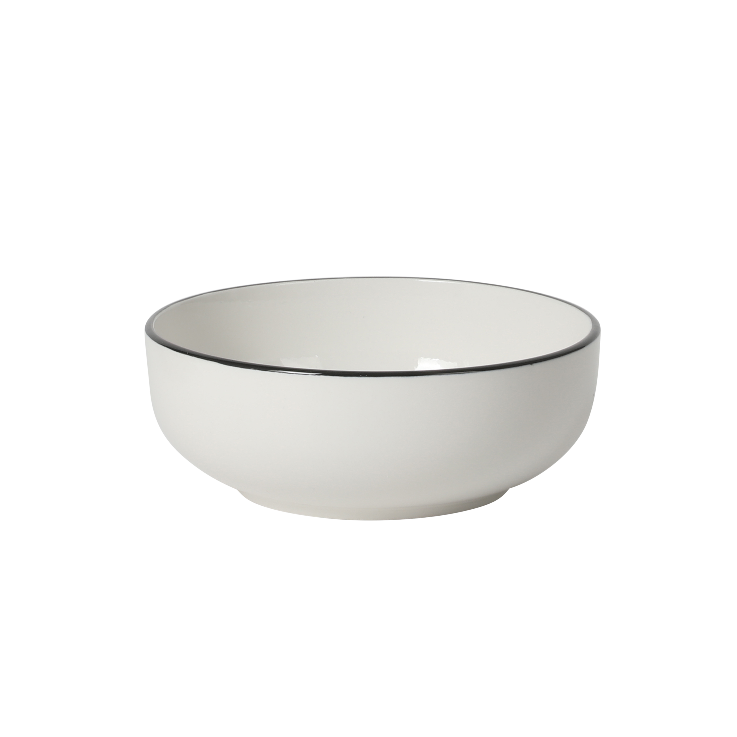Gibson Home Havenstone 12-Piece Porcelain Dinnerware Set – Dinner Plates, Salad Plates & Bowls, Classic White With Black Rim Everyday Dish Set for Home, Kitchen, Microwave & Dishwasher Safe - Image 7