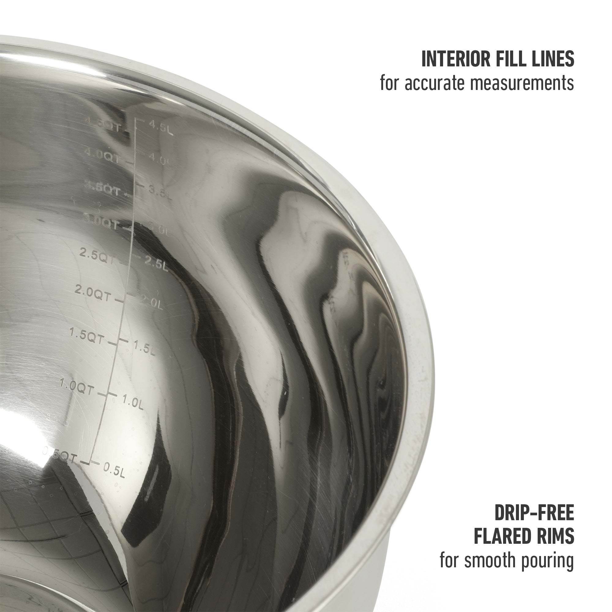 Calphalon Orbit 3 Piece Mixing Bowl Set W/ Glass Lids and Sillicone Nonslip Base - Image 6