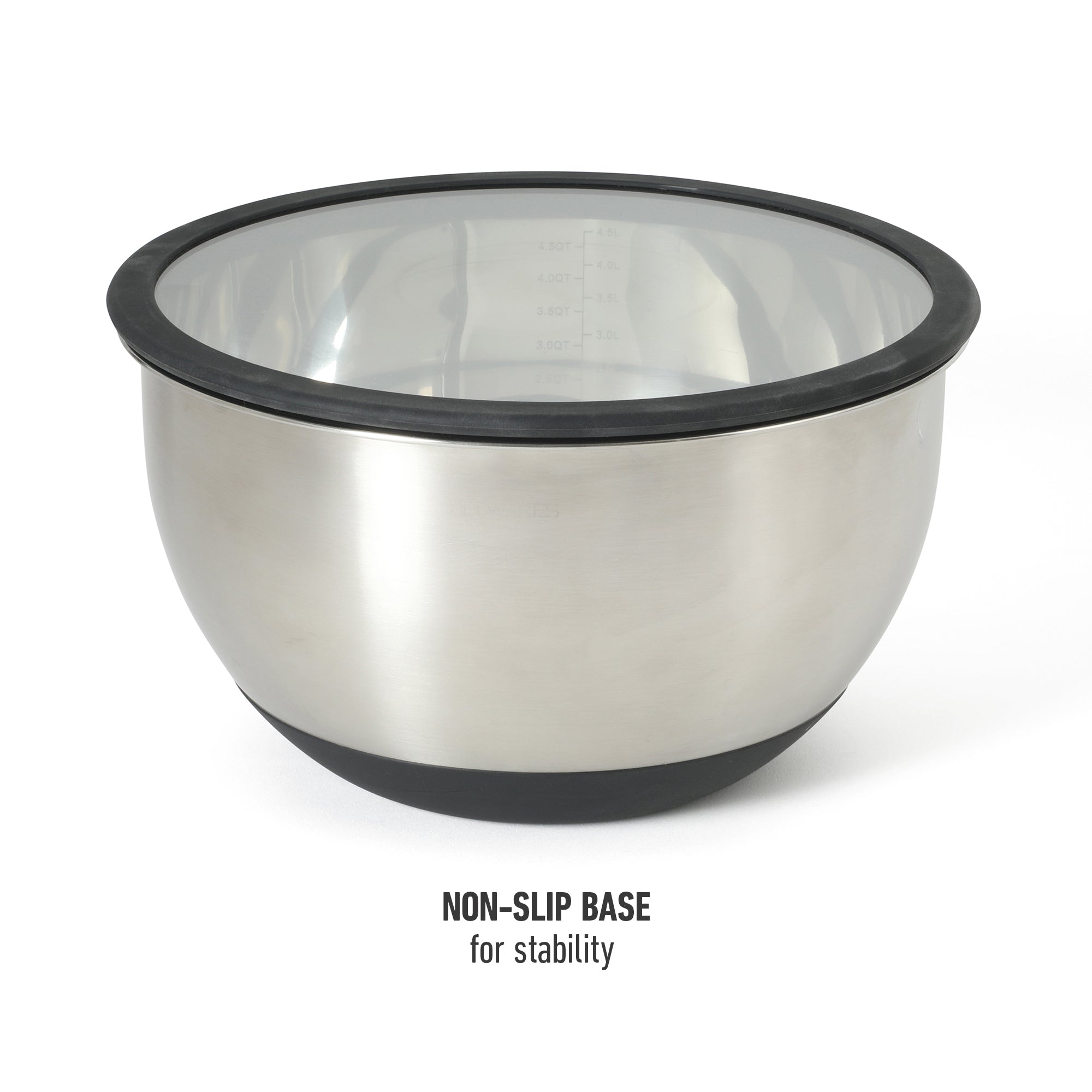Calphalon Orbit 3 Piece Mixing Bowl Set W/ Glass Lids and Silicone Nonslip Base - Image 8