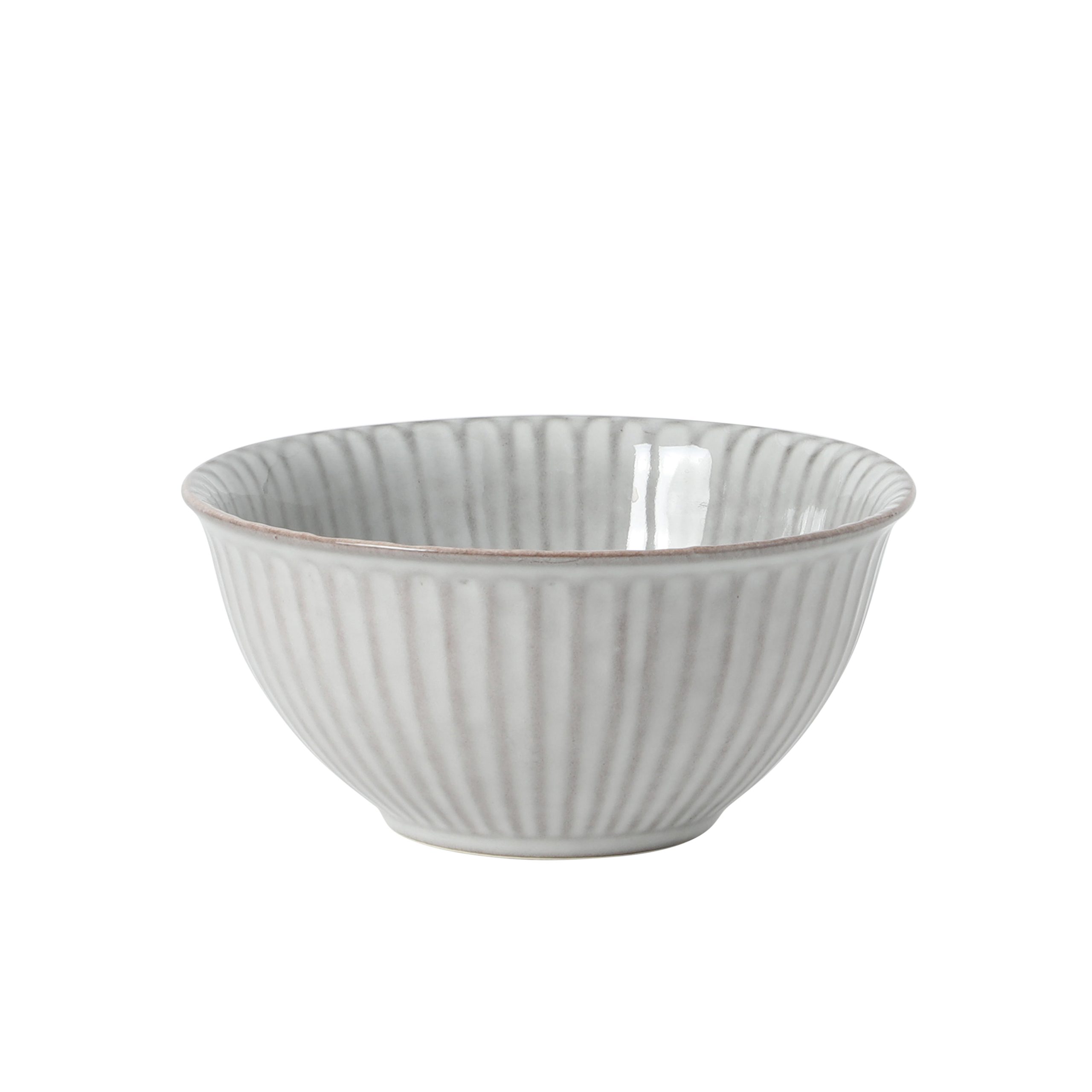 Gibson Elite Cereal Bowls Set of 4, 6-Inch Stoneware Soup Bowls, Reactive Glaze Ribbed Bowl Set - Image 10