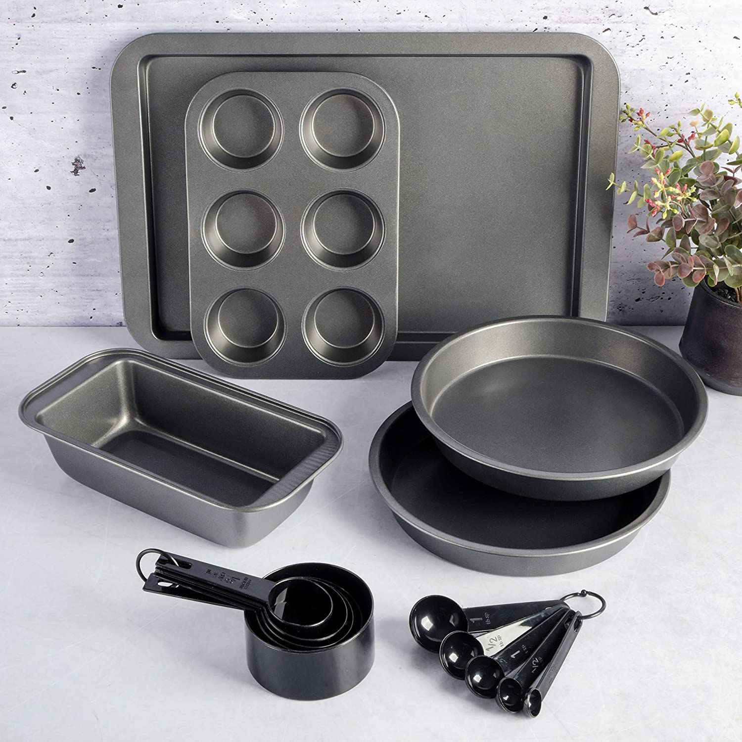 Gibson Home 95-Piece Complete Kitchen Starter Kit - Dinnerware, Cookware, Bakeware, Kitchen Tools - Image 2