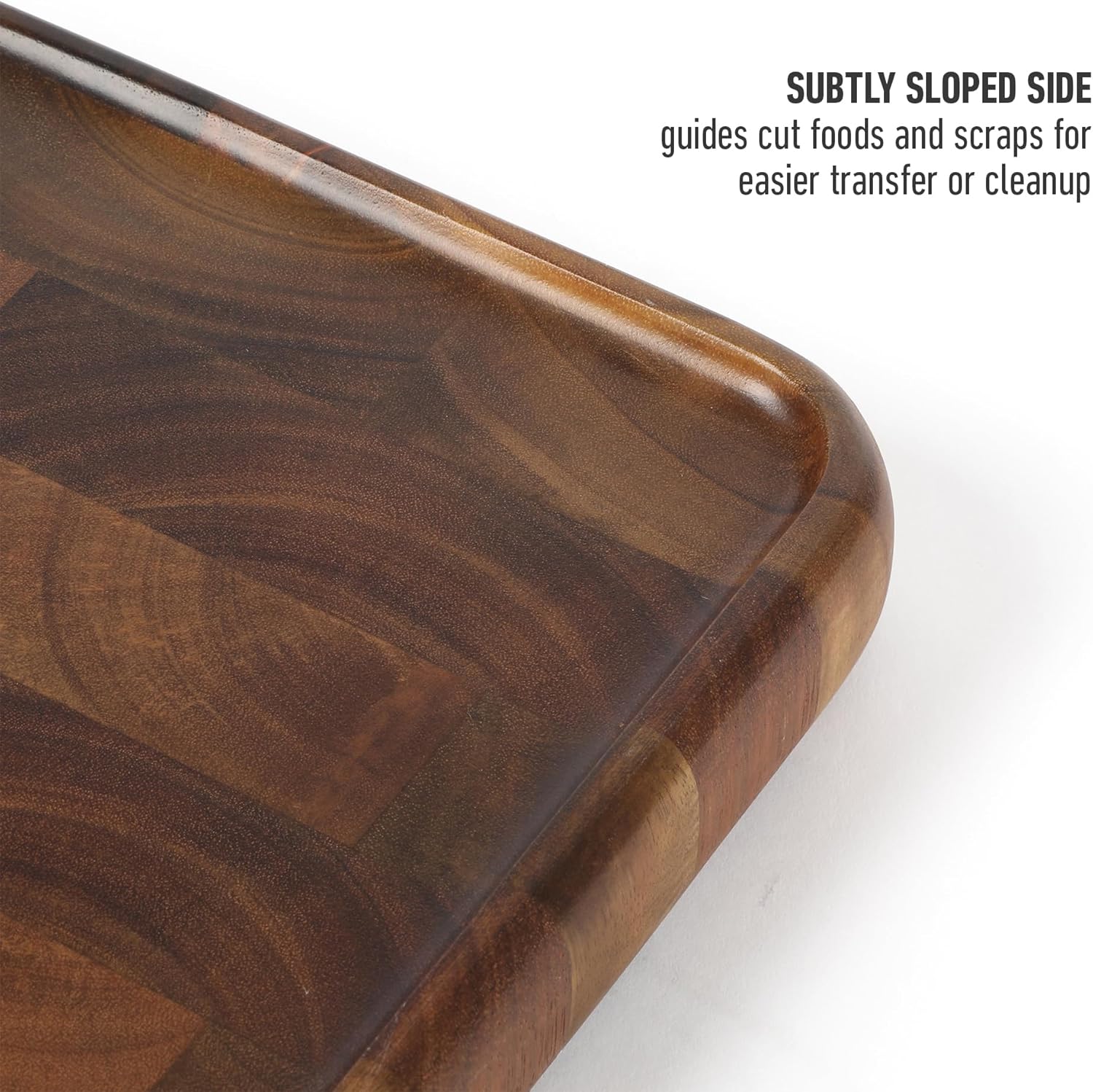 Calphalon Edge Guard End Grain Acacia Wood Cutting Board - Image 6