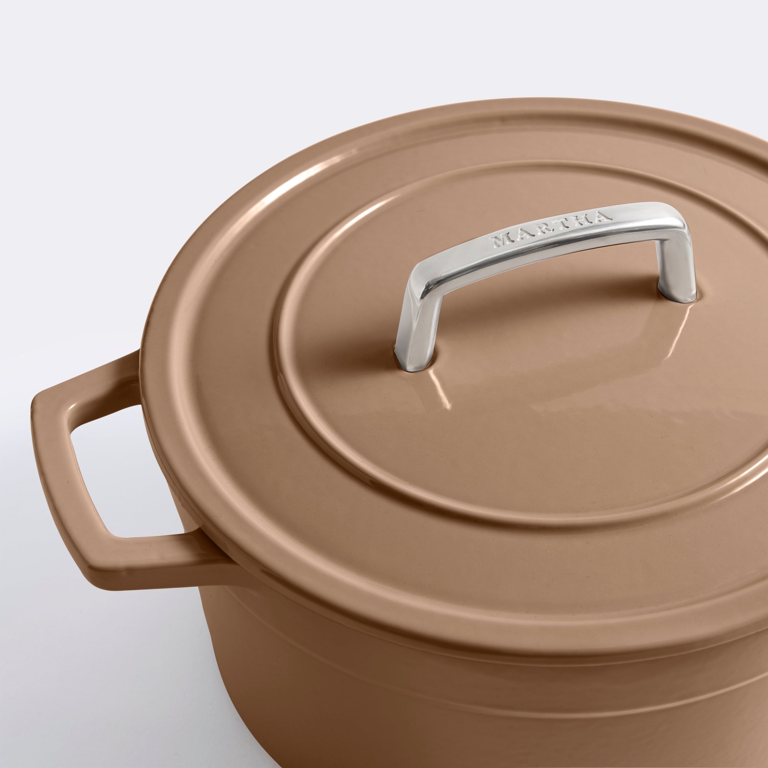 Martha by Martha Stewart 7-Quart Enameled Cast Iron Dutch Oven w/ Lid - Image 12