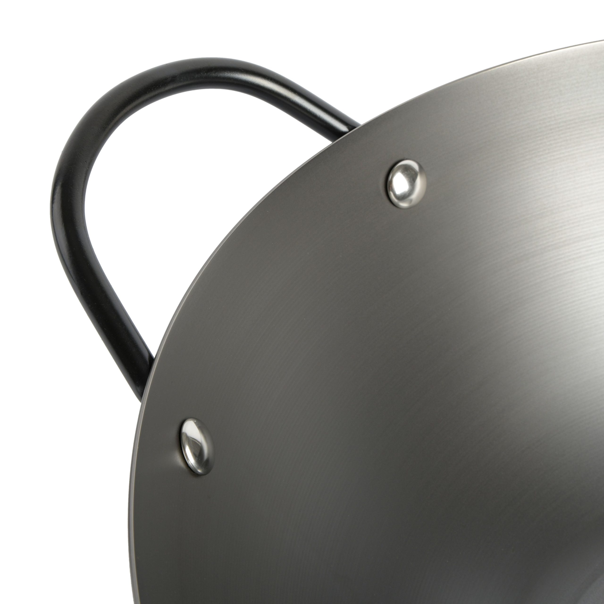 Babish 14-Inch Carbon Steel Flat Bottom Wok - Image 5