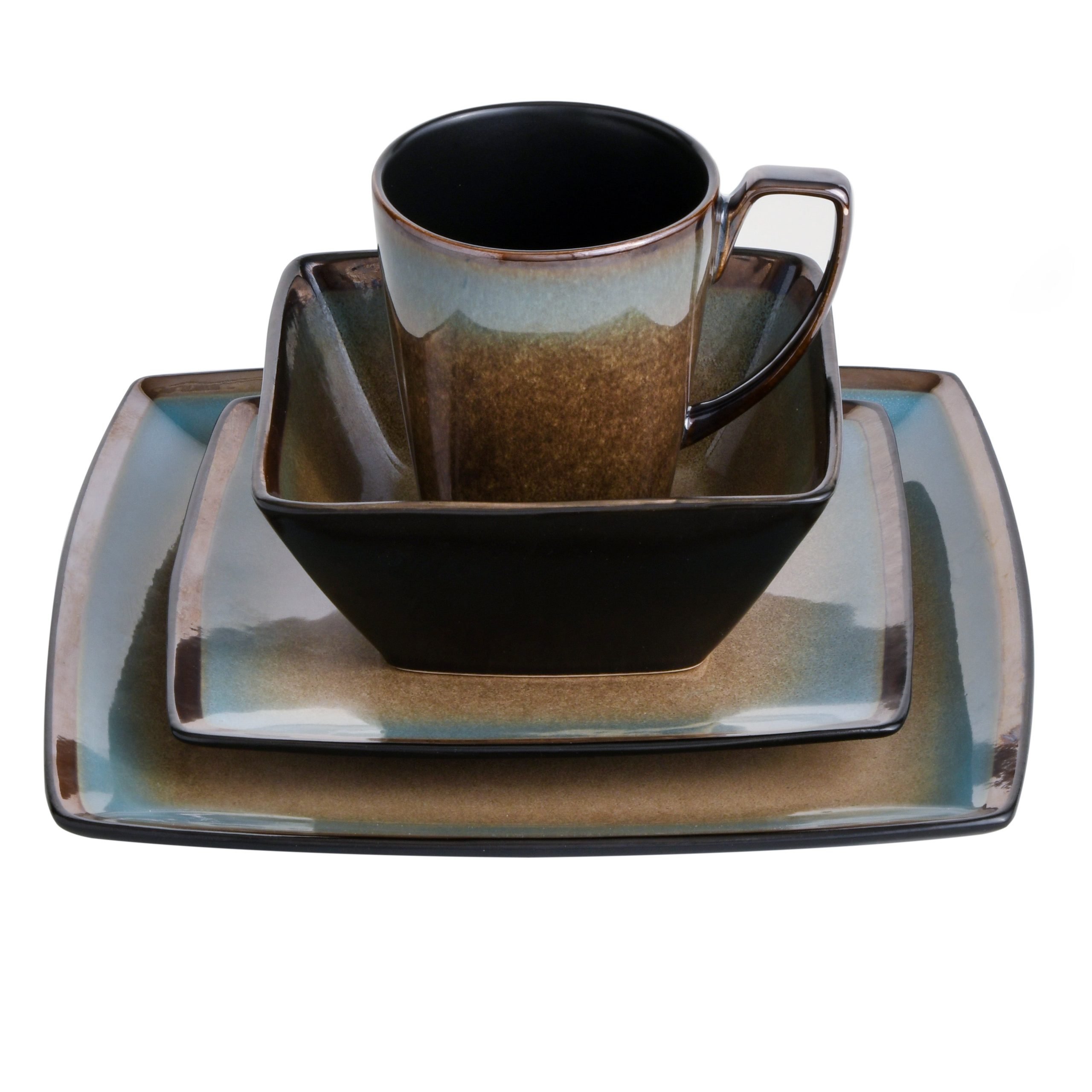 Gibson Elite Tequesta 16-Piece Reactive Stoneware Dinnerware Set - Image 5