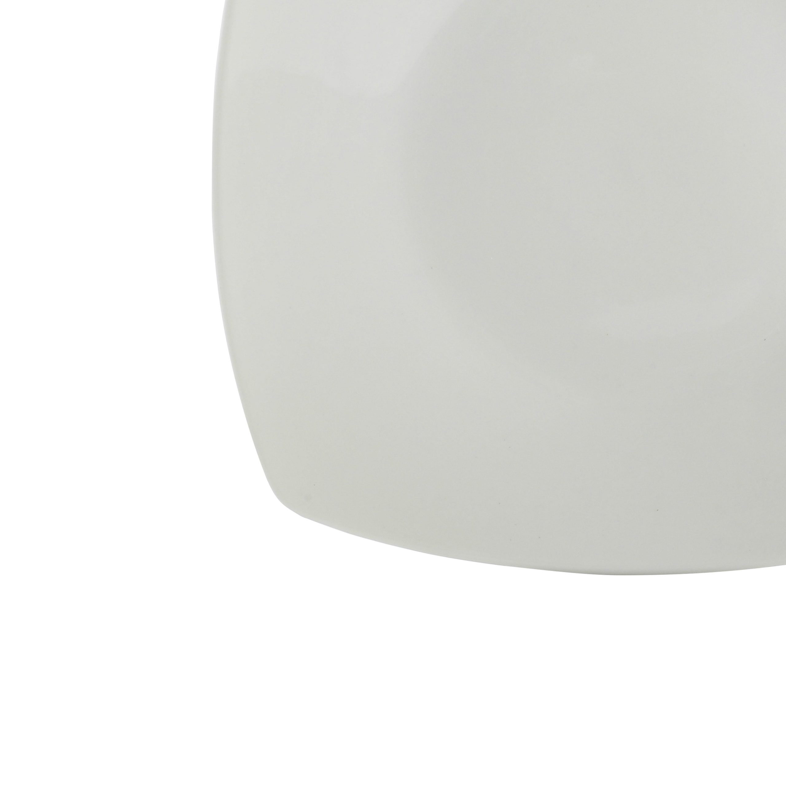 Gibson Home Zen Buffet 16-Piece Porcelain Dinnerware Set, Square Plates & Bowls, Service for 4, White - Image 5